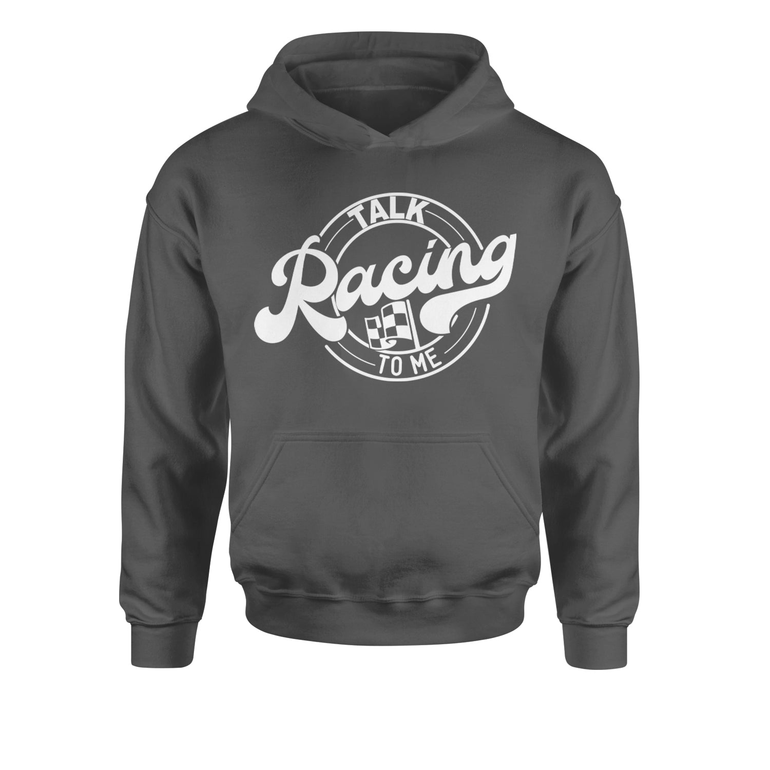 Talk Racing To Me Youth-Sized Hoodie Black