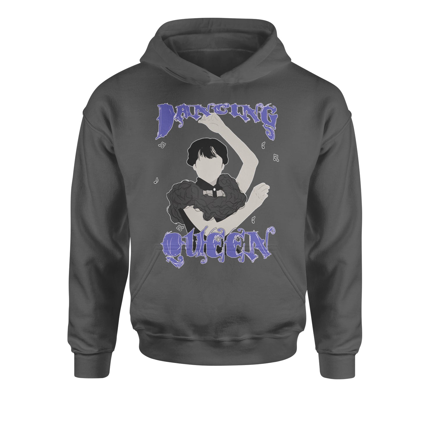Wednesday Dancing Queen Youth-Sized Hoodie Black