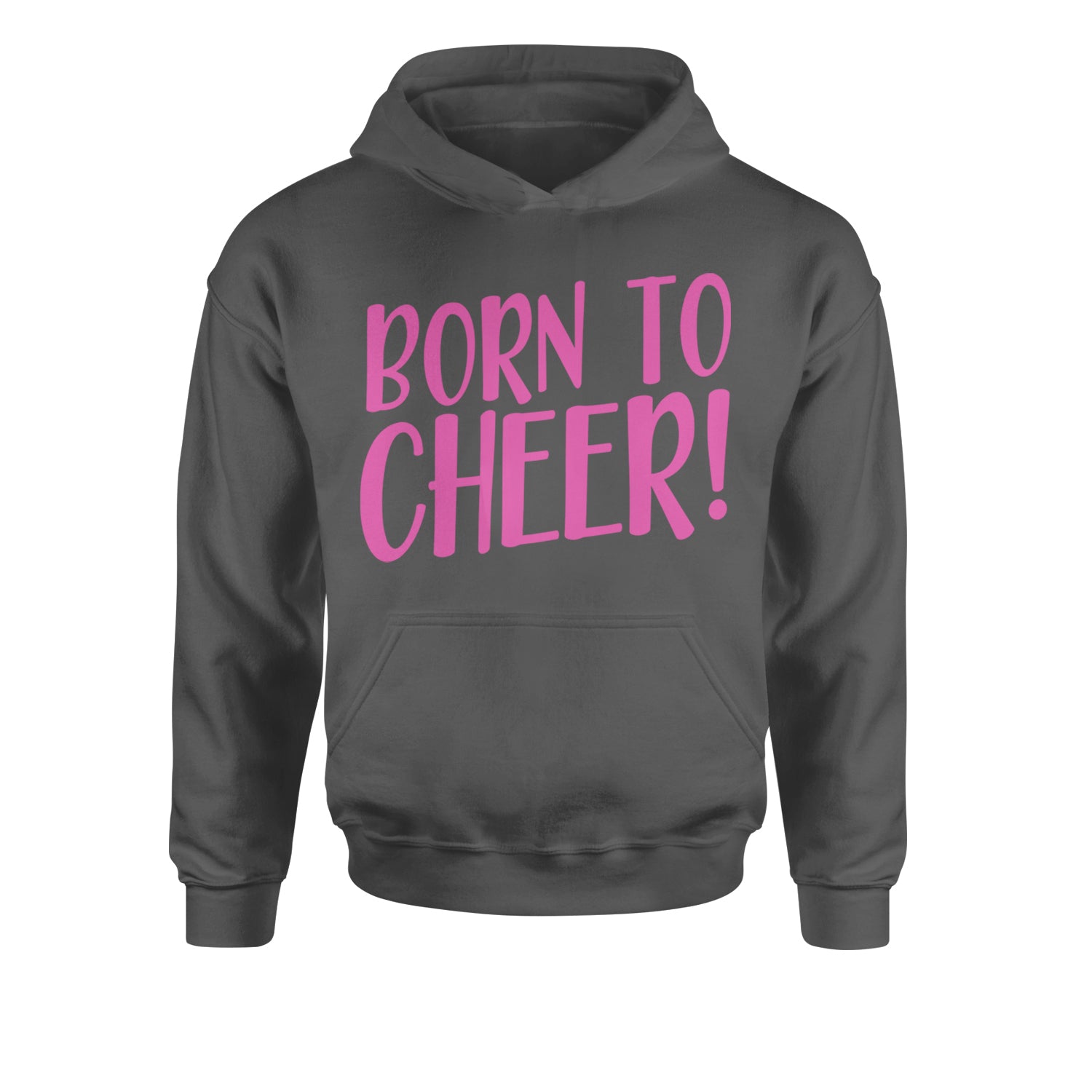 Born To Cheer Youth-Sized Hoodie Black