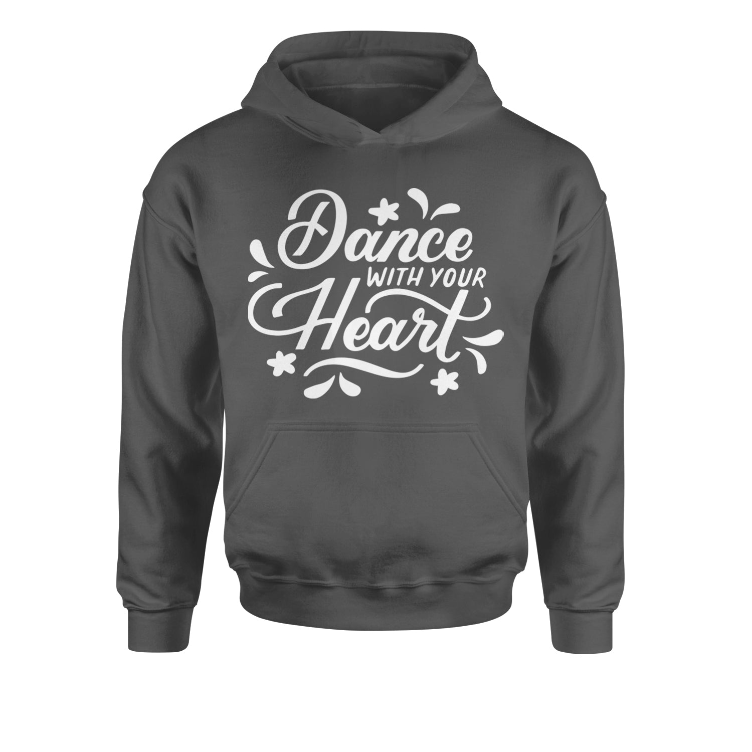 Dance With Your Heart Youth-Sized Hoodie Black