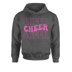 Cheer Cheer Cheer Youth-Sized Hoodie Charcoal Grey