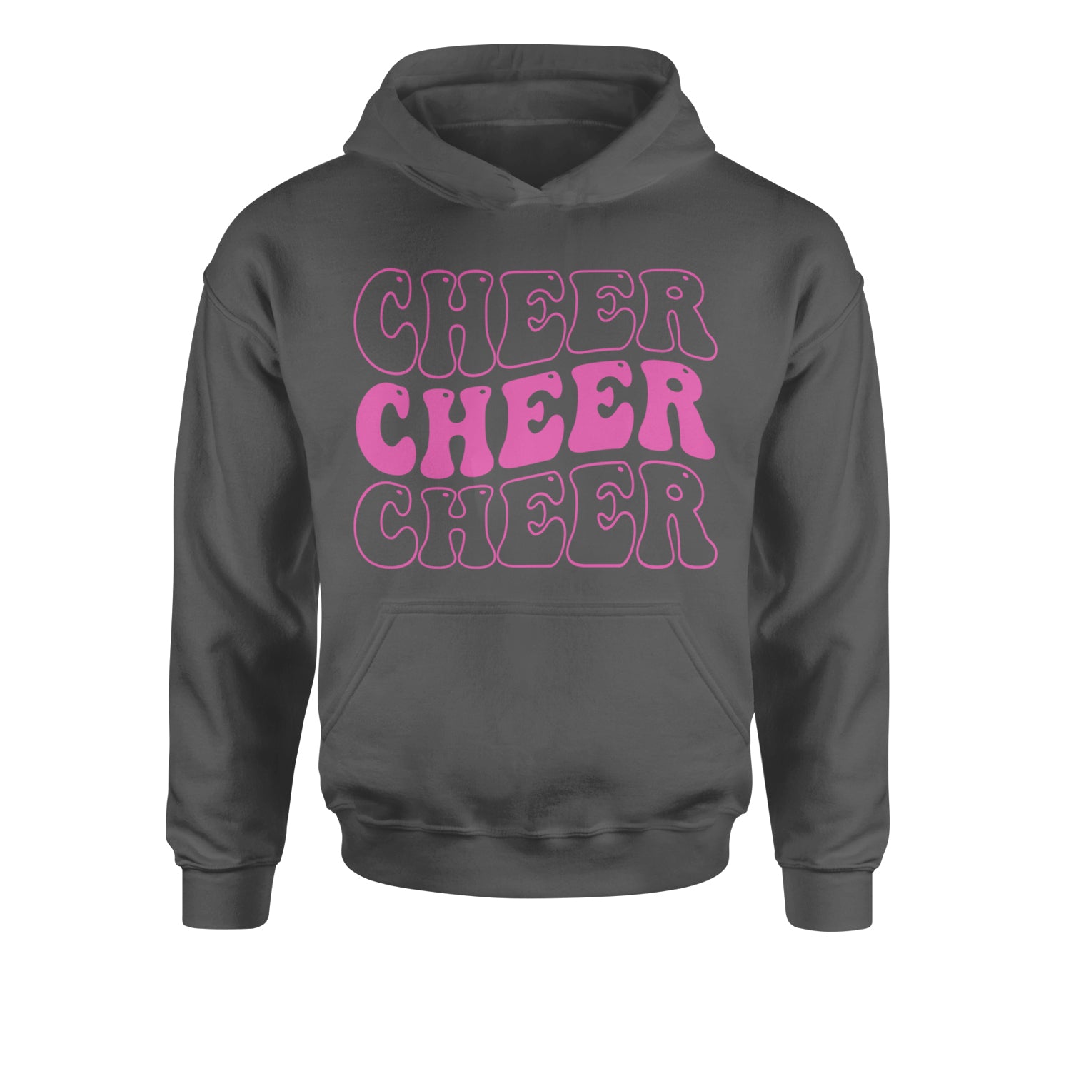 Cheer Cheer Cheer Youth-Sized Hoodie Black