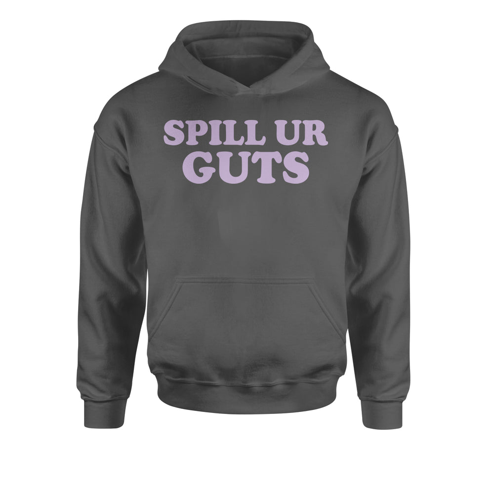 Spill Ur Guts Music Youth-Sized Hoodie Charcoal Grey