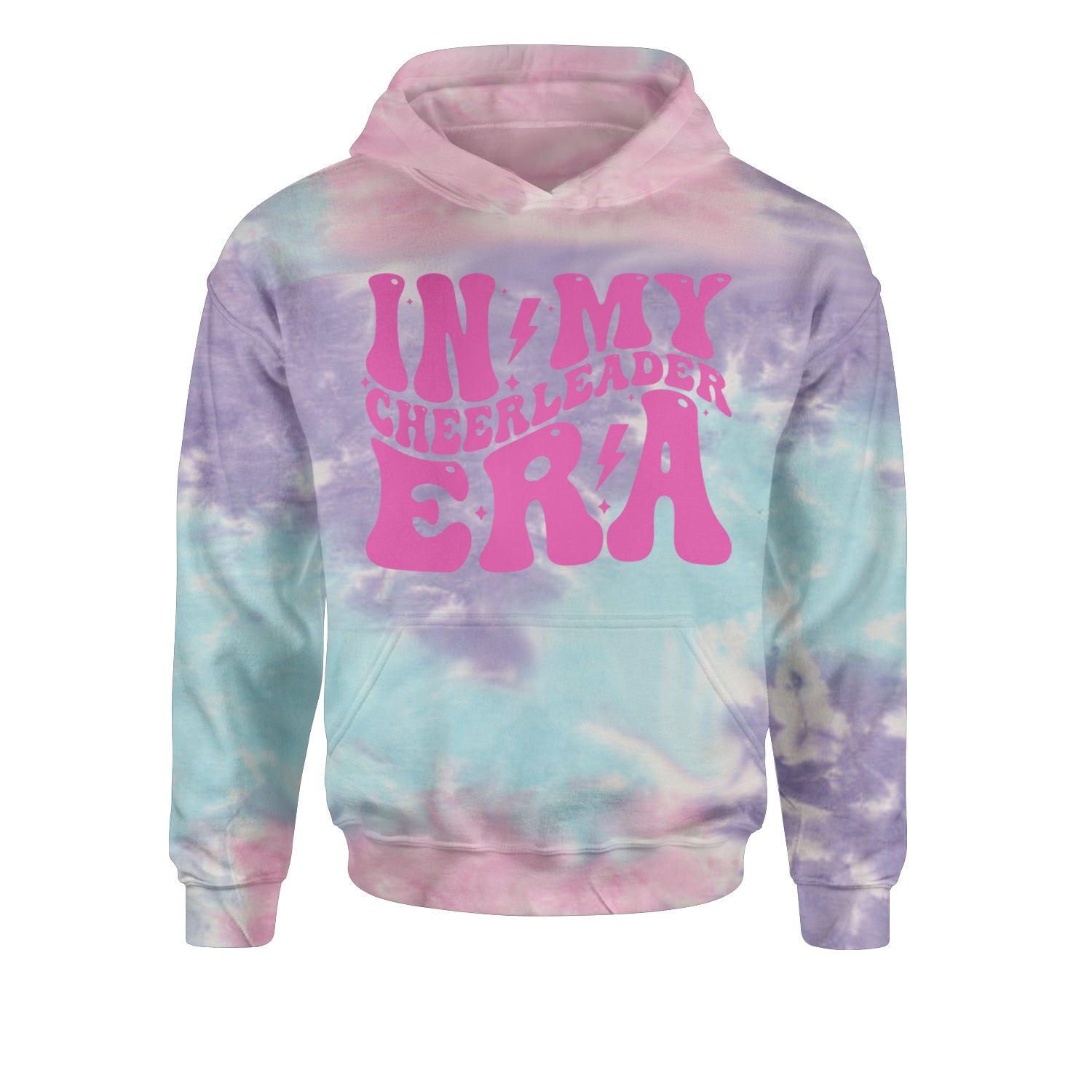 In My Cheerleader Era Youth-Sized Hoodie Tie-Dye Cotton Candy