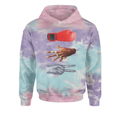 Tyson Jordan Jackson Iconic Michaels Youth-Sized Hoodie Tie-Dye Cotton Candy