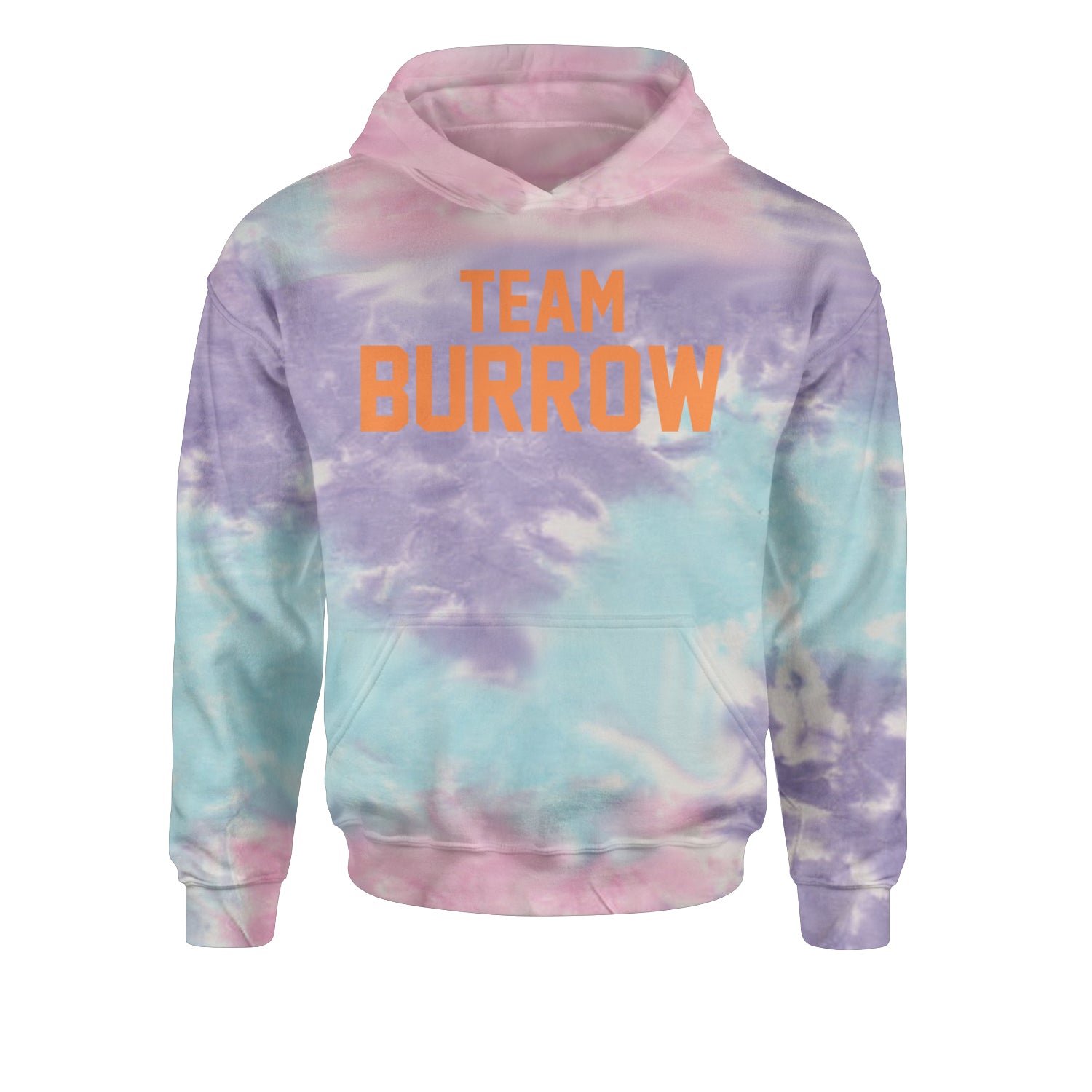 Team Burrow Cincinnati Youth-Sized Hoodie Tie-Dye Cotton Candy