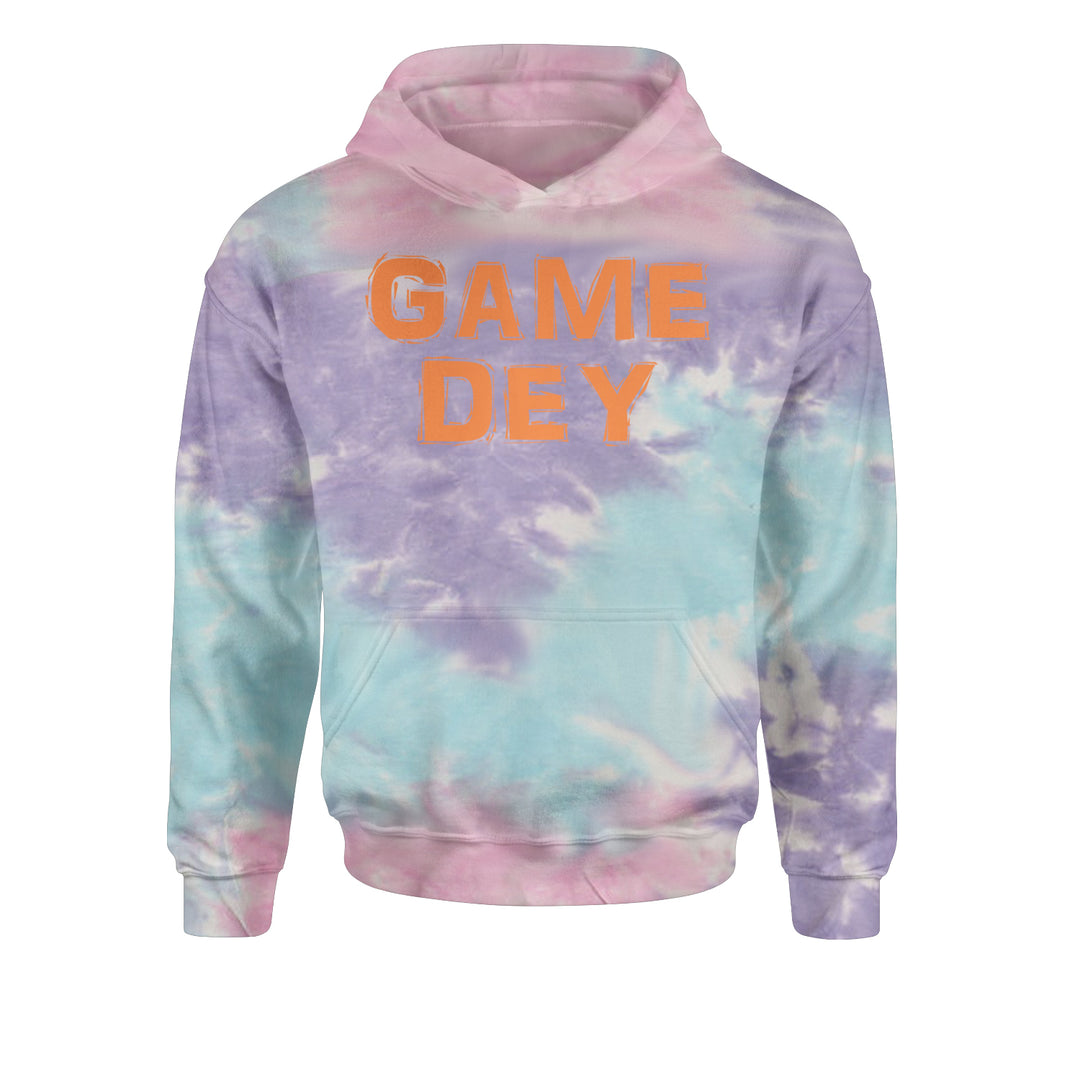 Game Dey Cincinnati Football Youth-Sized Hoodie Tie-Dye Cotton Candy