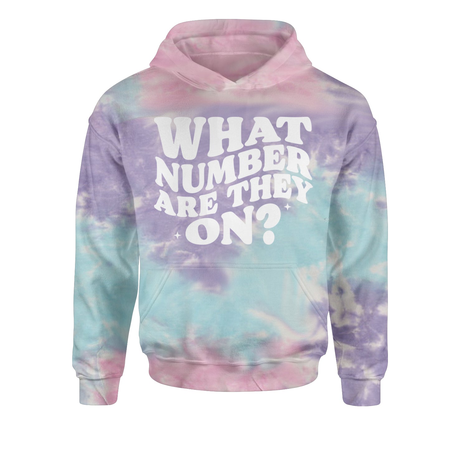 What Number Are They On Dance Youth-Sized Hoodie Tie-Dye Cotton Candy