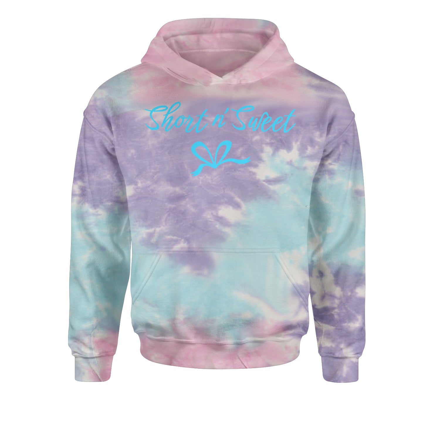 Bow Short N' Sweet MusicYouth-Sized Hoodie Tie-Dye Cotton Candy