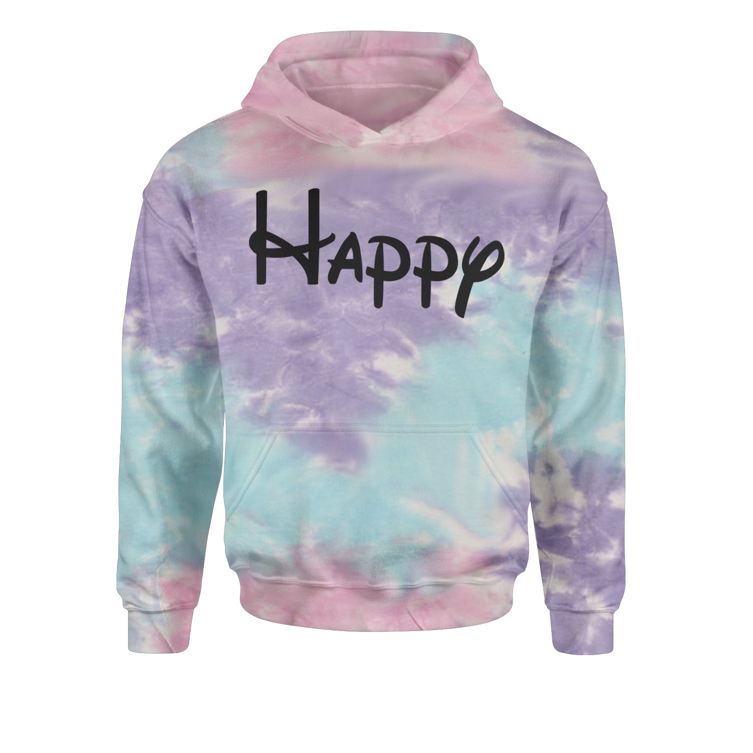 Happy - 7 Dwarfs Costume Youth-Sized Hoodie Tie-Dye Cotton Candy