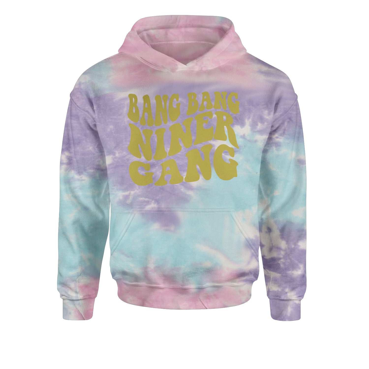 WAVE Bang Bang Nin-r Gang San Francisco Youth-Sized Hoodie Tie-Dye Cotton Candy