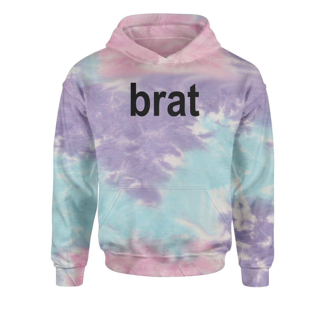 Brat Lime Green I'm So Julia Youth-Sized Hoodie Tie-Dye Cotton Candy