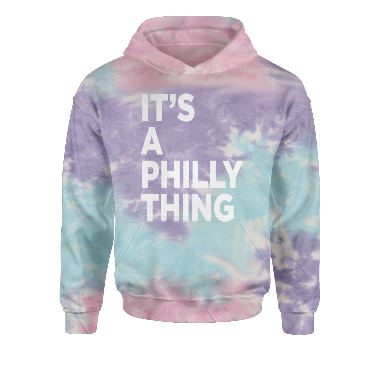 PHILLY It's A Philly Thing Youth-Sized Hoodie Tie-Dye Cotton Candy