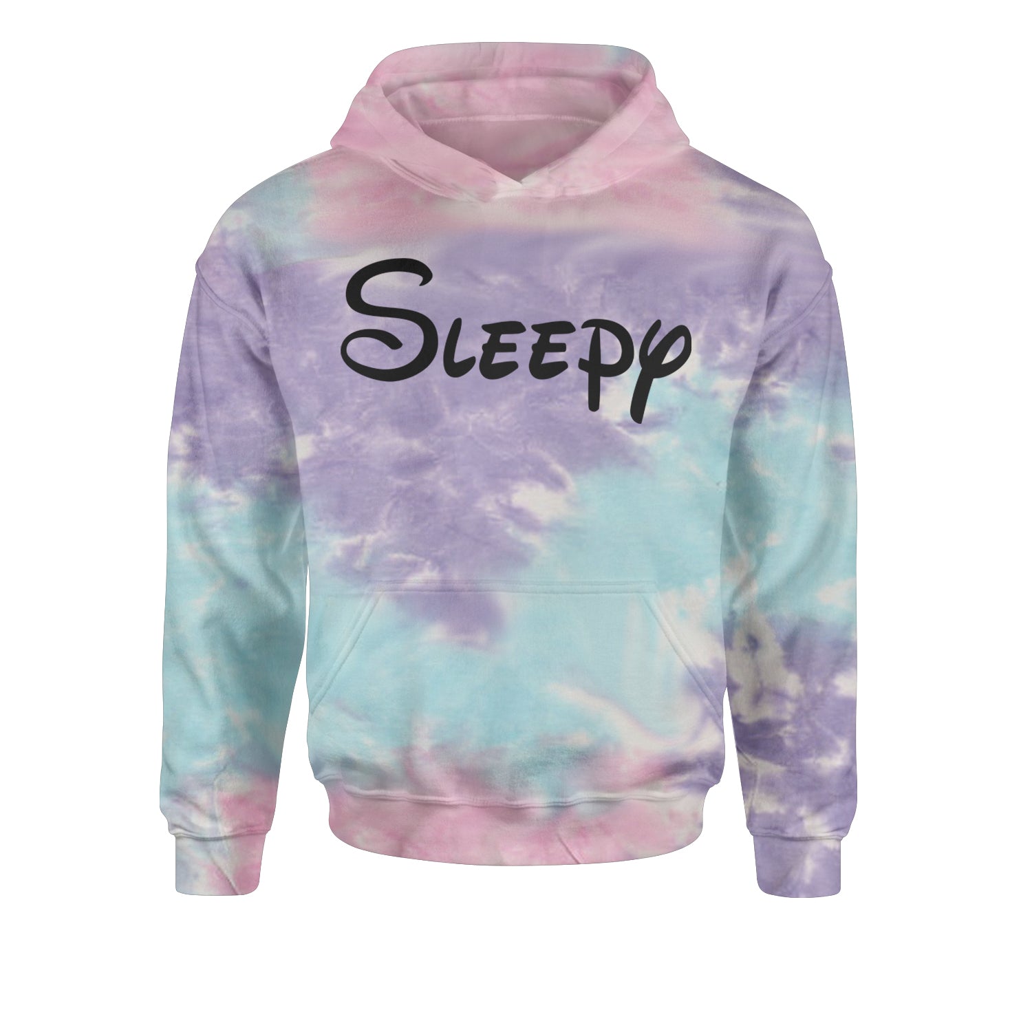 Sleepy - 7 Dwarfs Costume Youth-Sized Hoodie Tie-Dye Cotton Candy