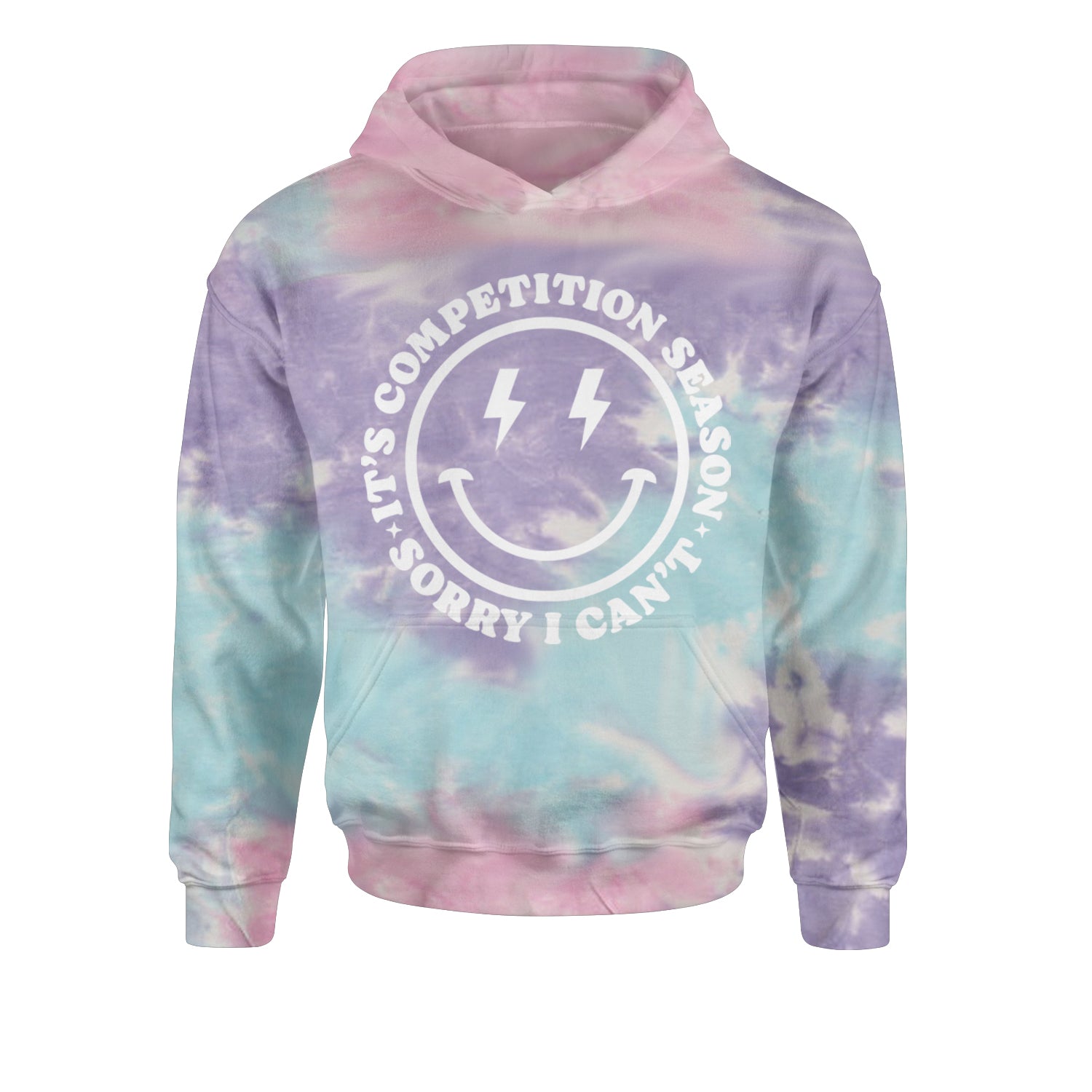 Sorry I Can't, It's Competition Season Youth-Sized Hoodie Tie-Dye Cotton Candy