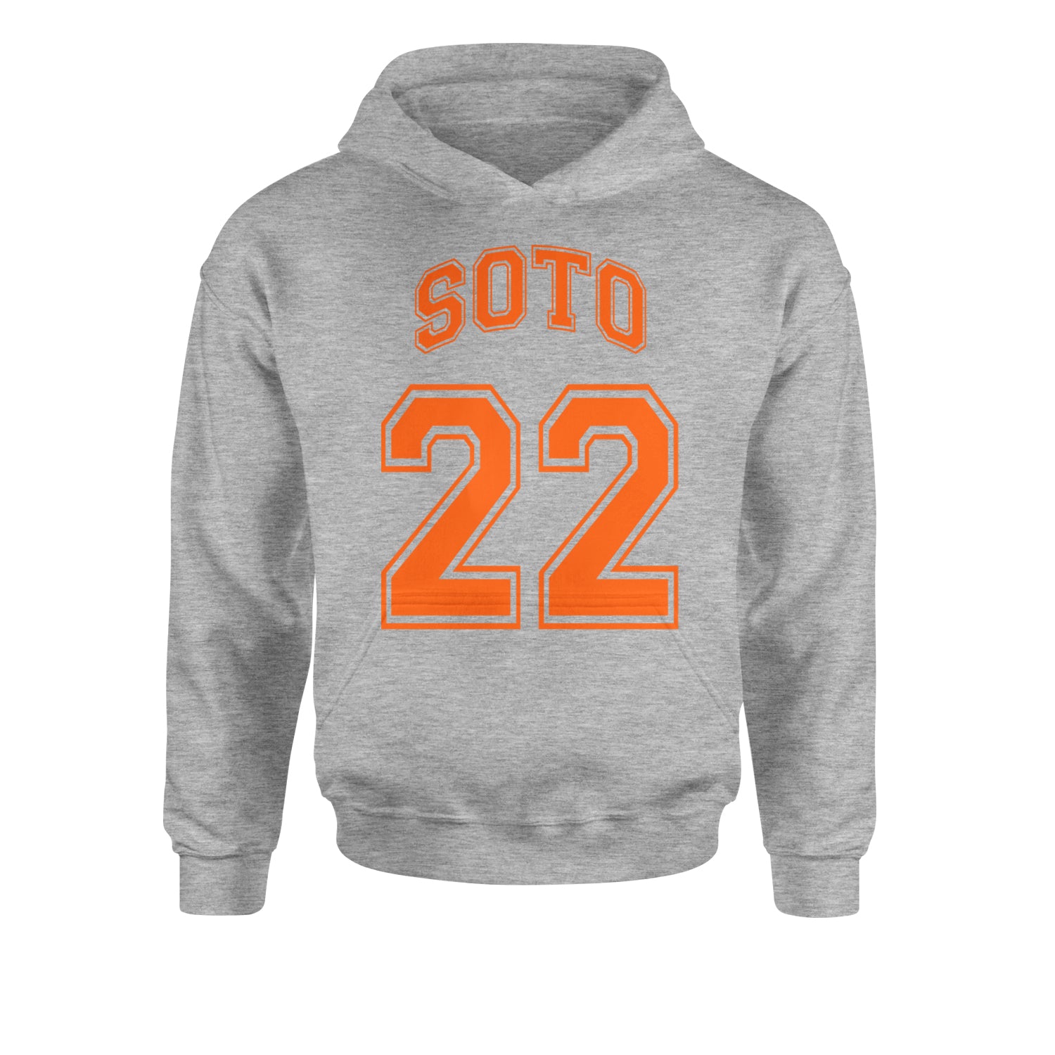 Soto Number 22Youth-Sized Hoodie Heather Grey