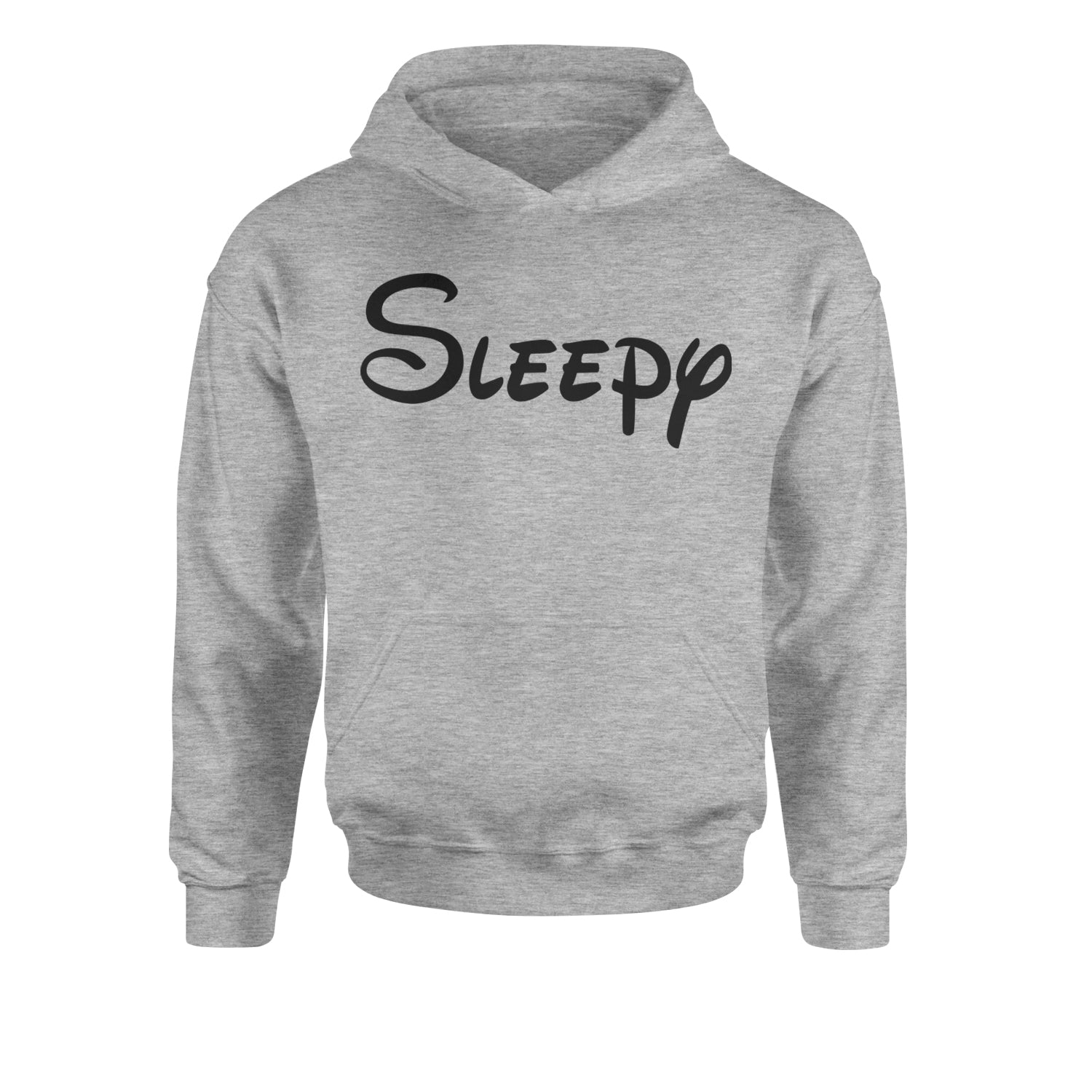 Sleepy - 7 Dwarfs Costume Youth-Sized Hoodie Heather Grey