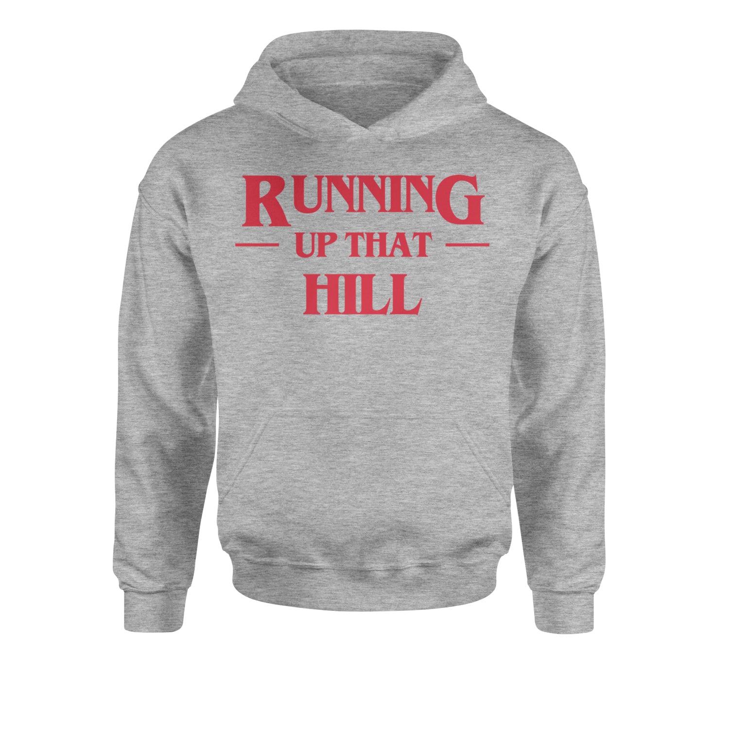 Running Up That HillYouth-Sized Hoodie Heather Grey