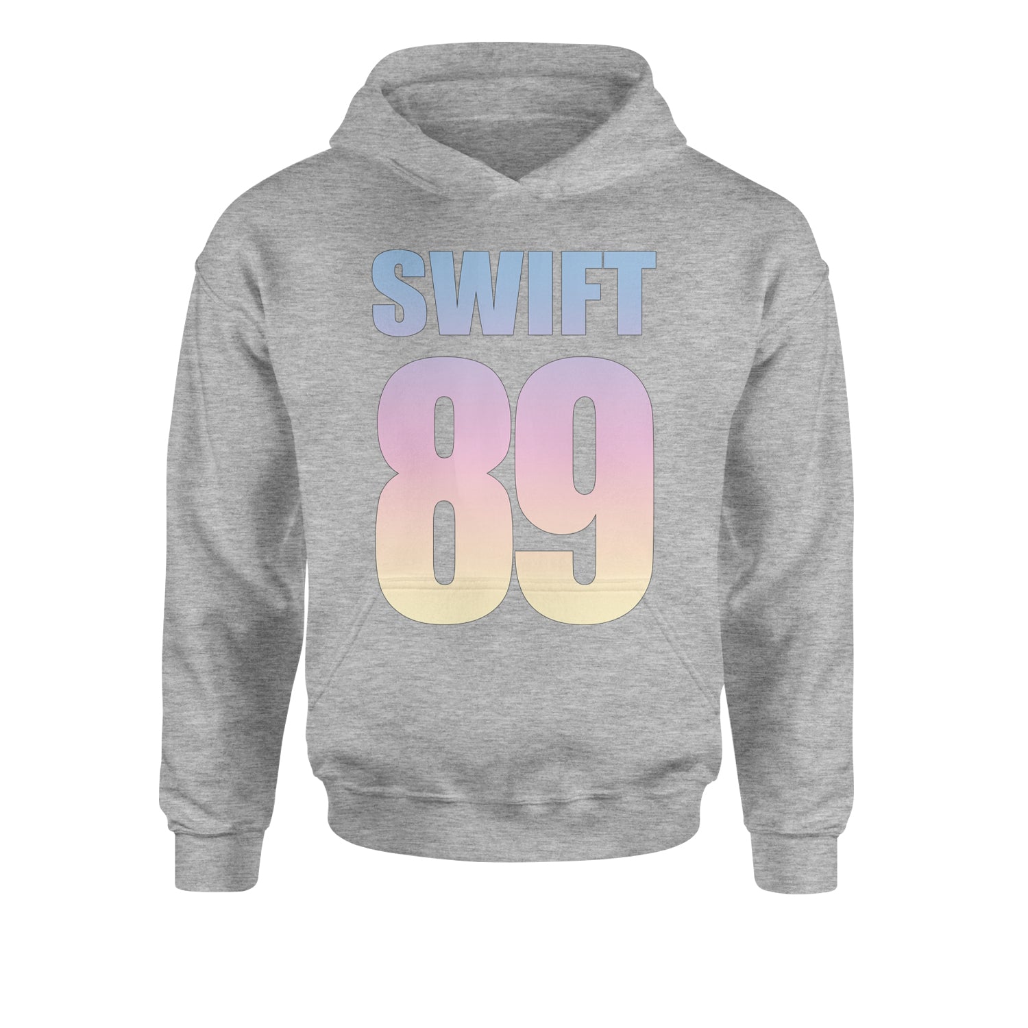 Lover Era Swift 89 Birth Year Music Fan TTPD Youth-Sized Hoodie Heather Grey