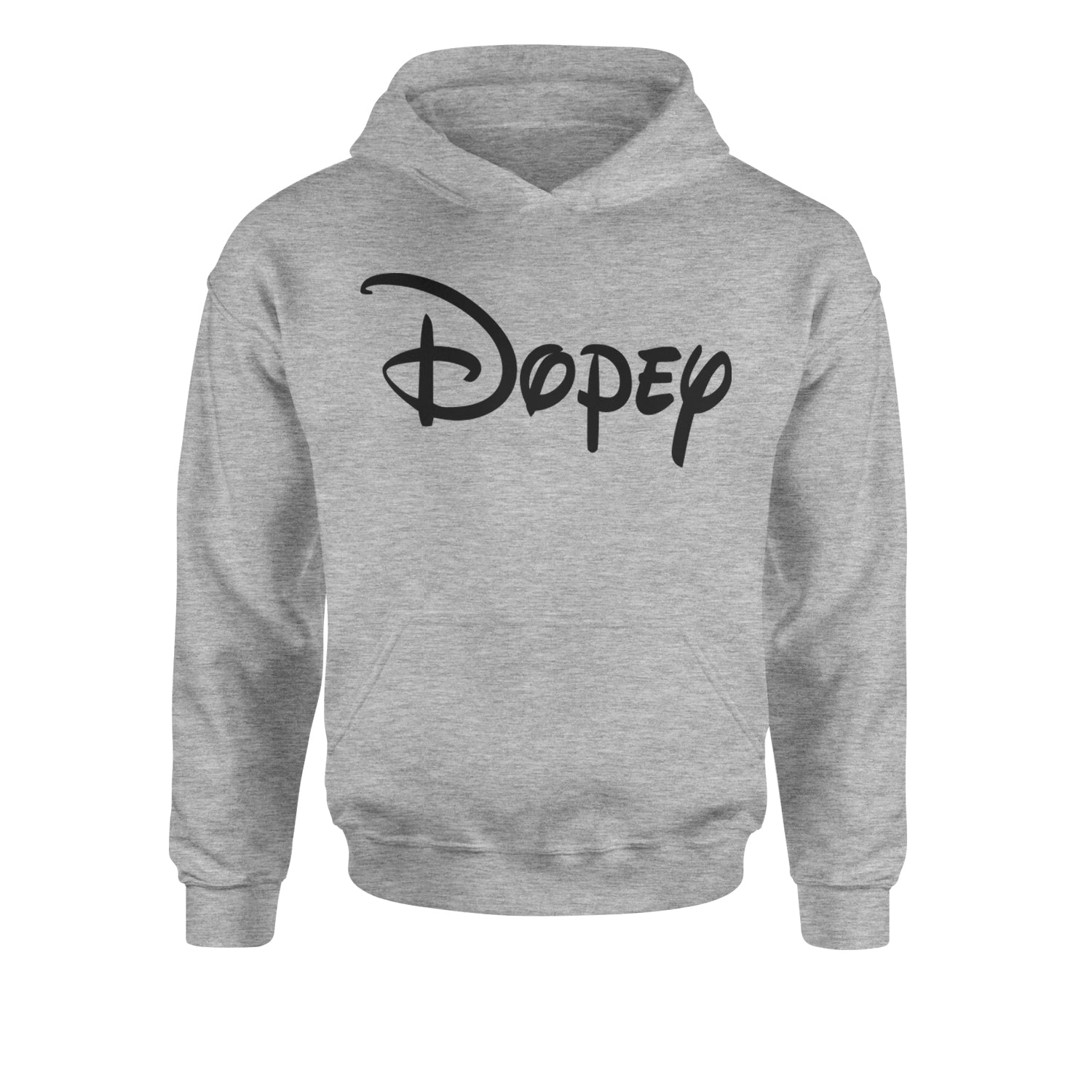 Dopey - 7 Dwarfs Costume Youth-Sized Hoodie Heather Grey