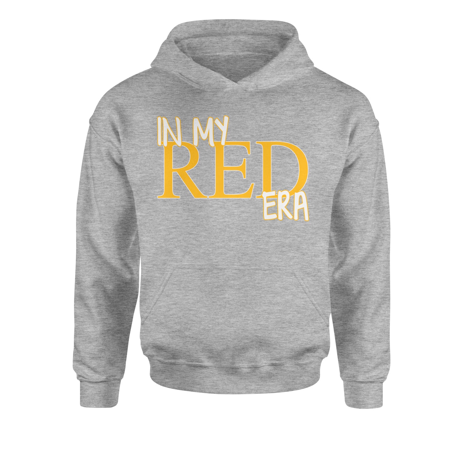 In My Red Era Kansas City Youth-Sized Hoodie Heather Grey