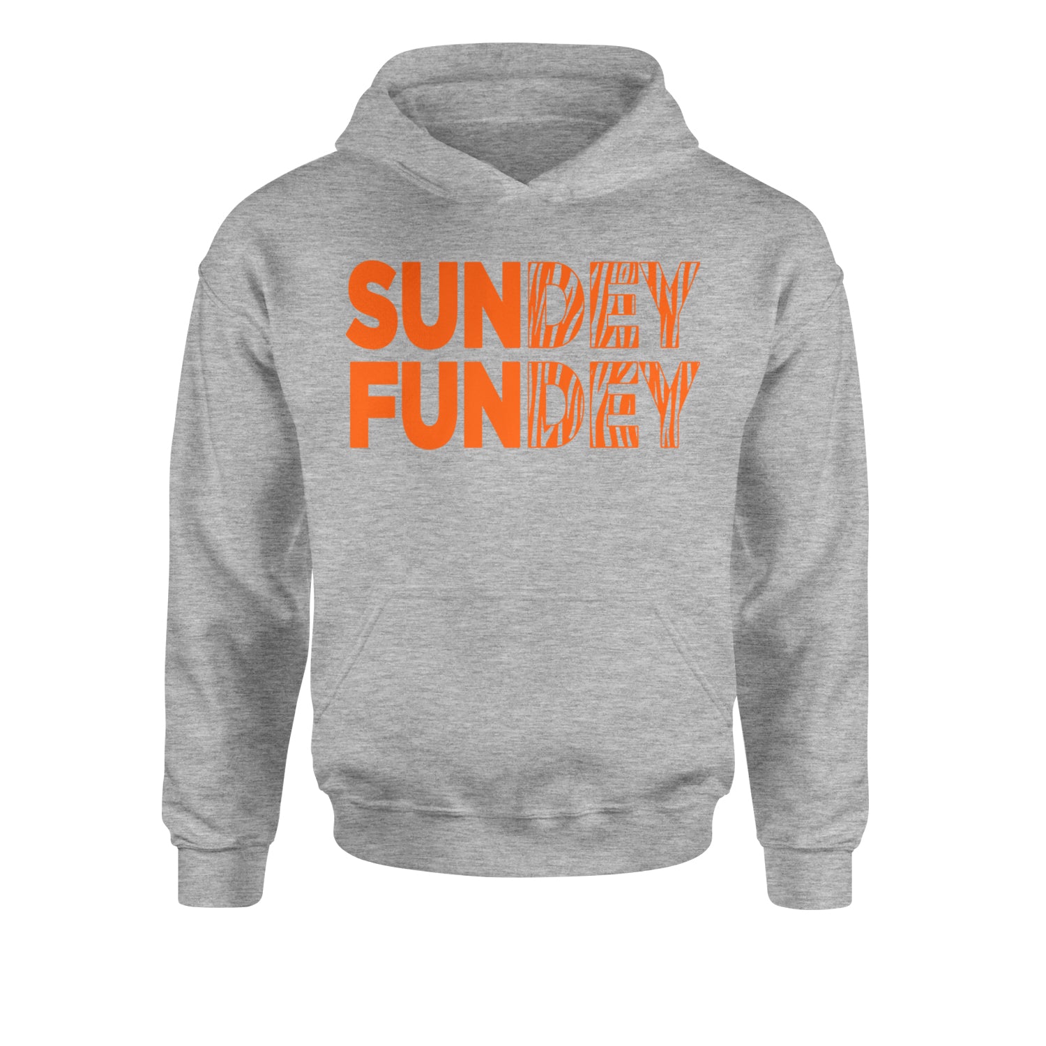 SunDEY FunDEY Sunday FundayYouth-Sized Hoodie Heather Grey