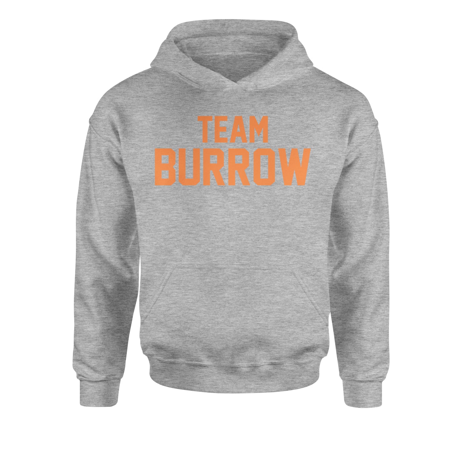 Team Burrow Cincinnati Youth-Sized Hoodie Heather Grey