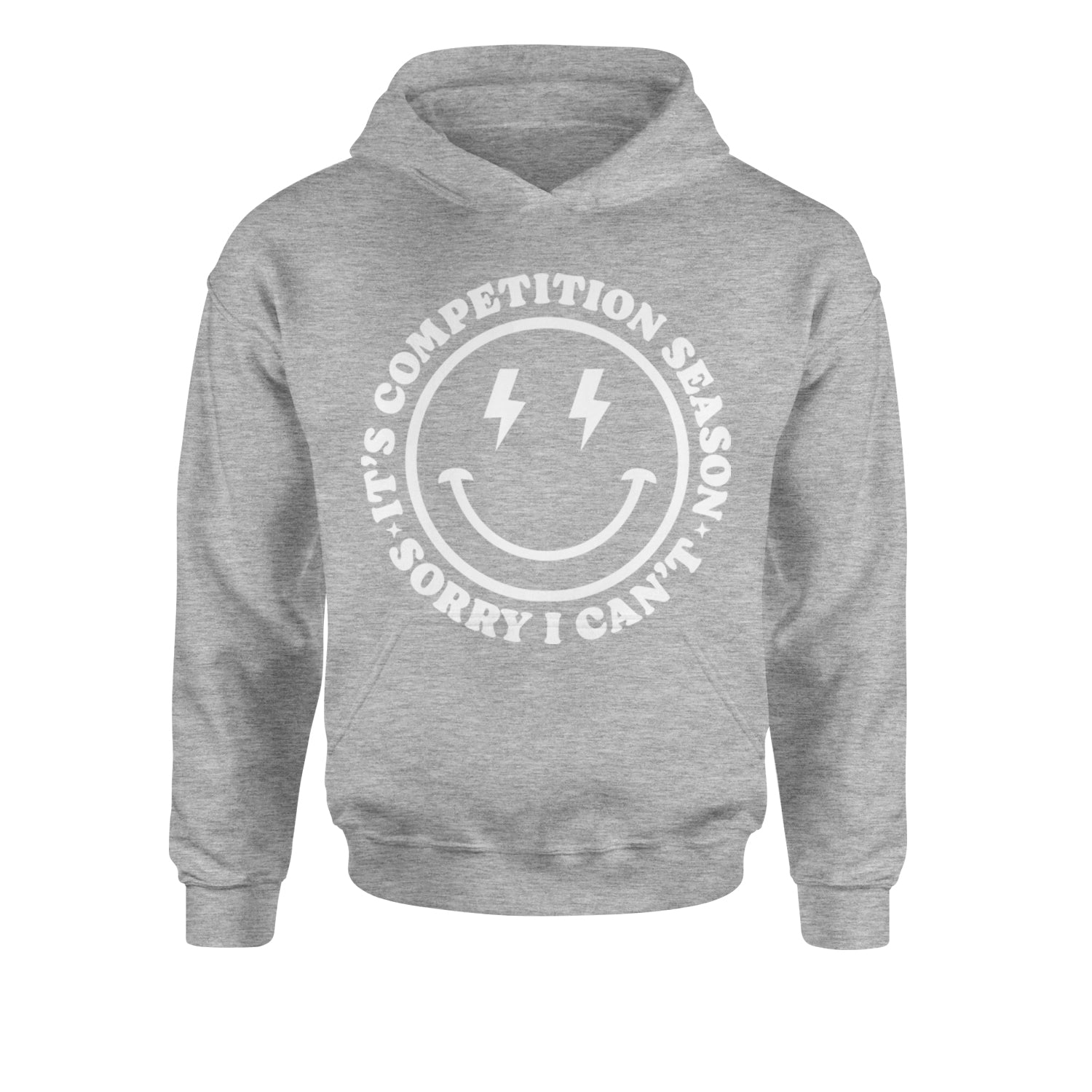 Sorry I Can't, It's Competition Season Youth-Sized Hoodie Heather Grey