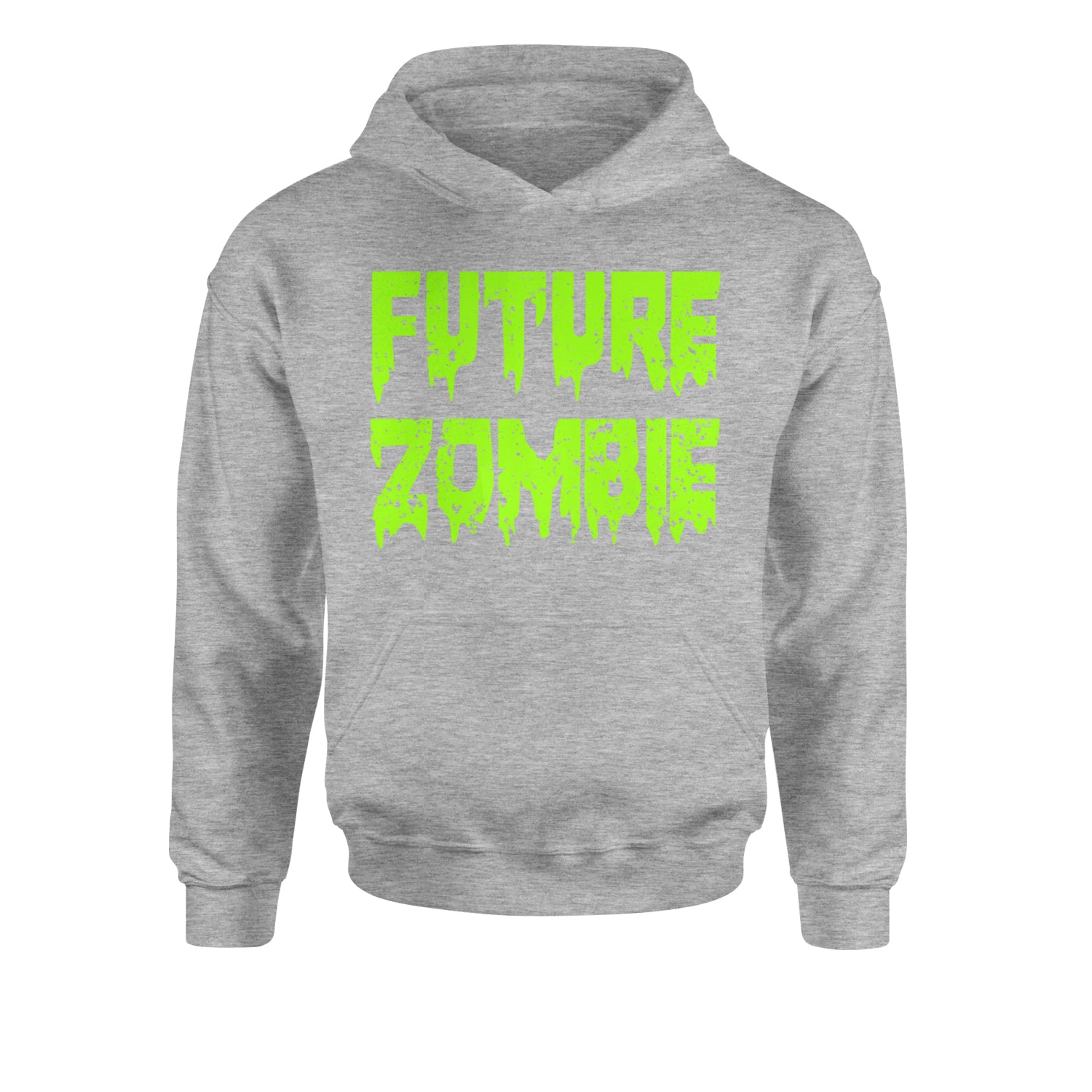 Future Zombie Horror Youth-Sized Hoodie Heather Grey