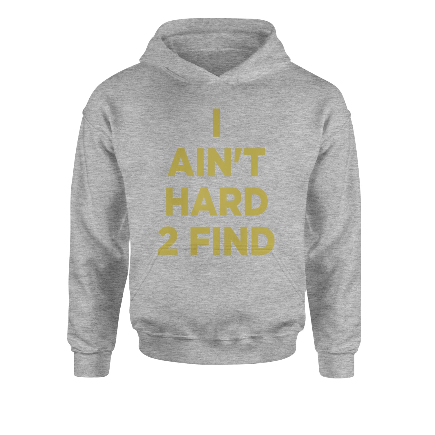 I Ain't Hard To Find Coach Prime Youth-Sized Hoodie Heather Grey