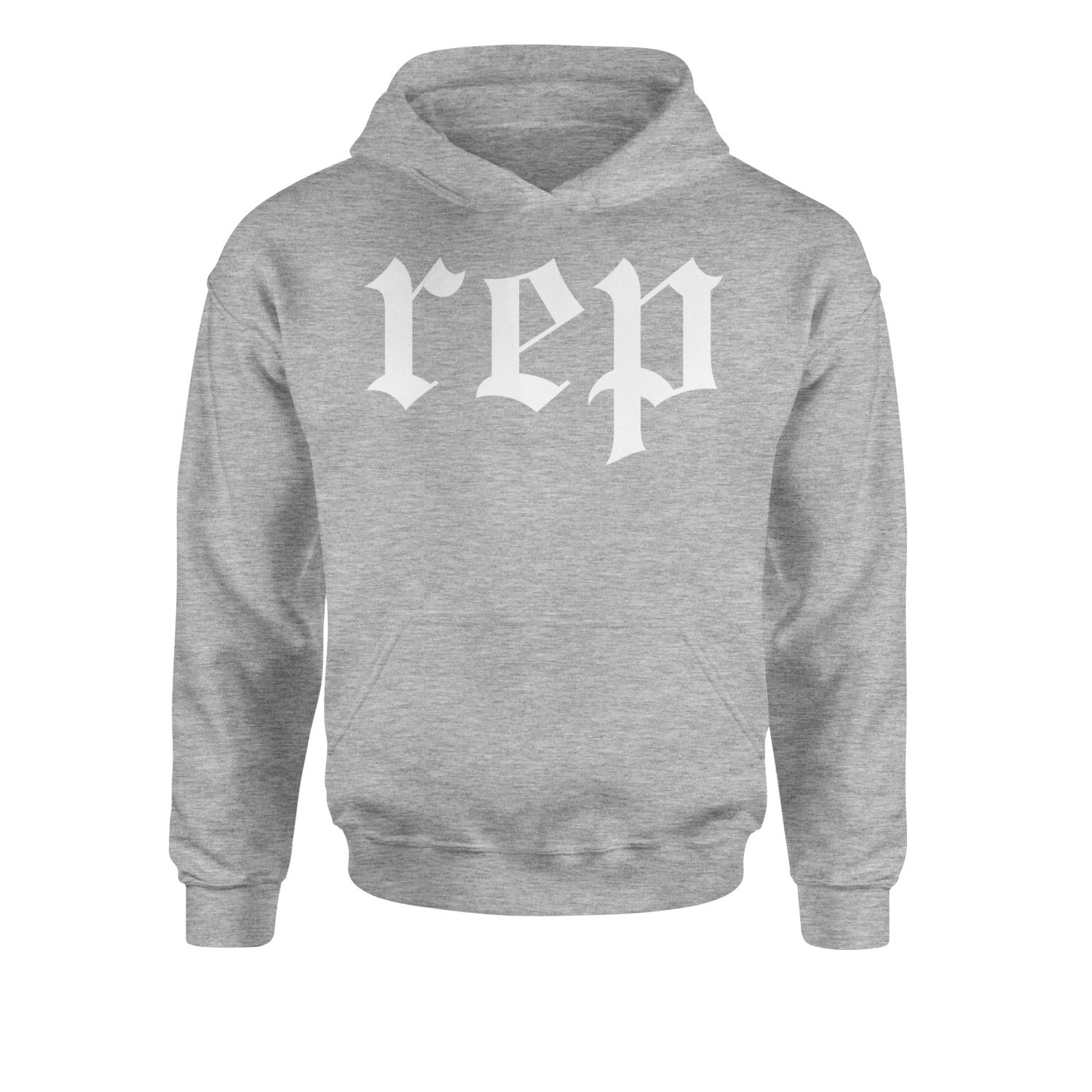 REP Reputation Eras Music Lover Gift Fan Favorite Youth-Sized Hoodie Heather Grey