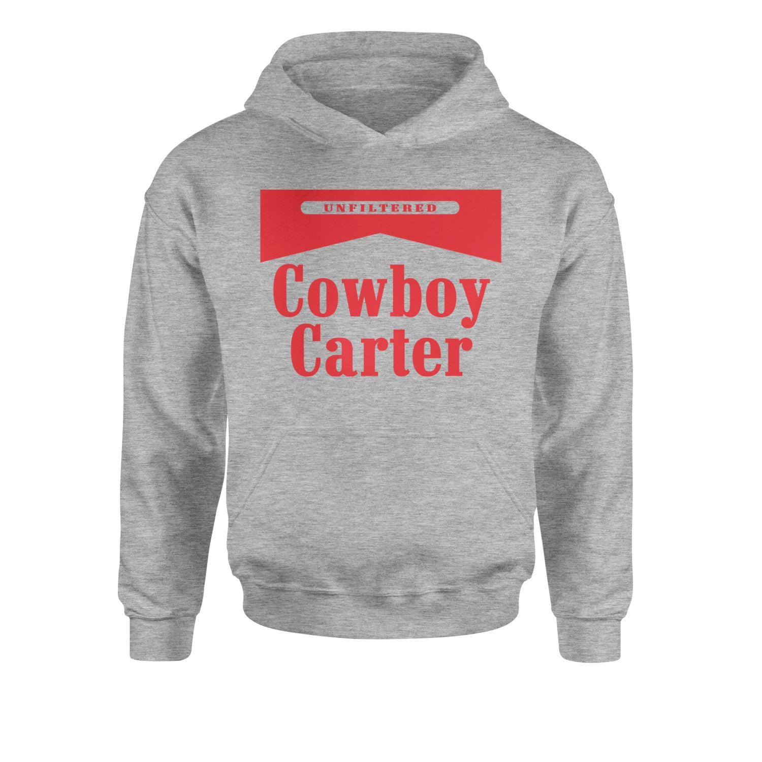 Cowboy Karter Country Act TwoYouth-Sized Hoodie Heather Grey