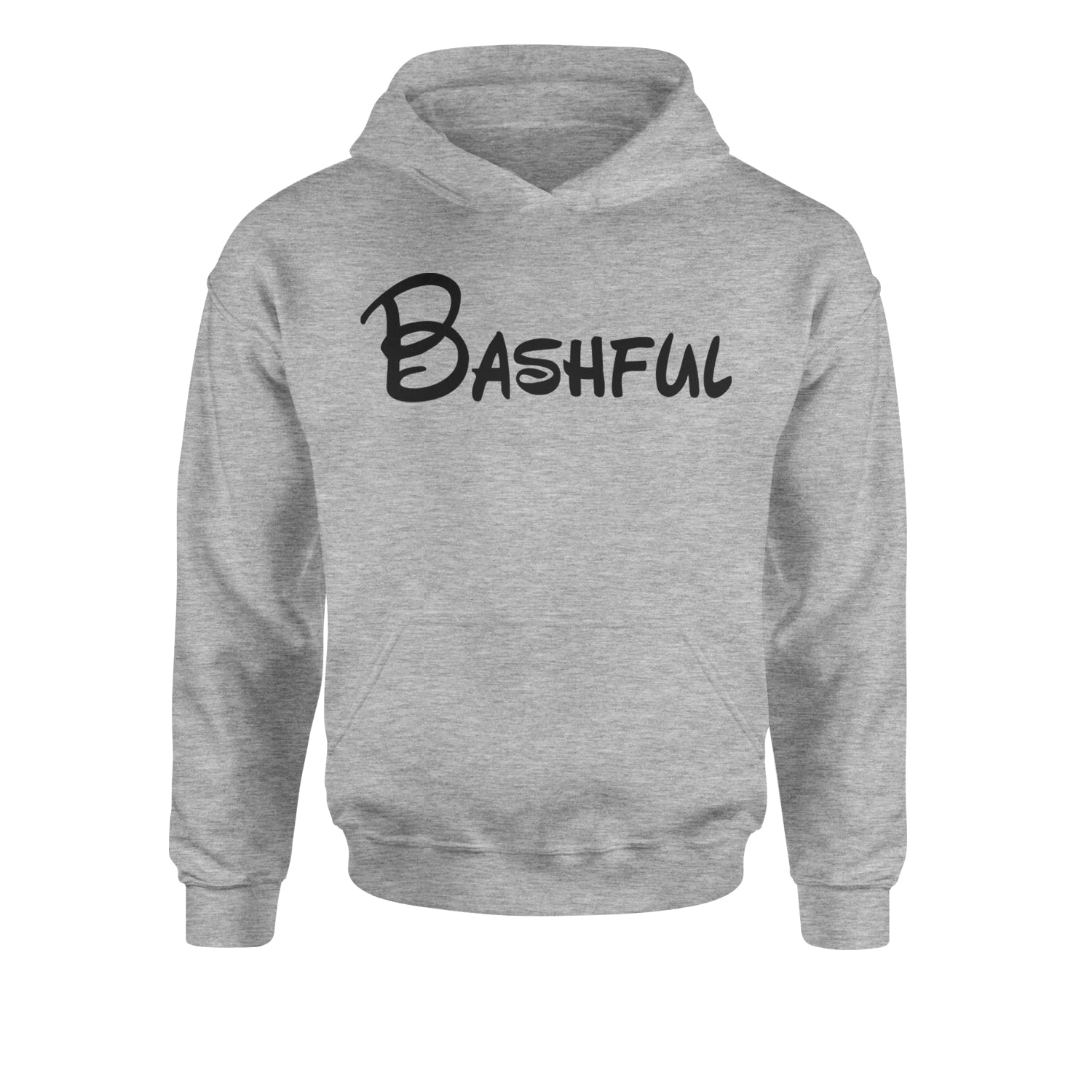 Bashful - 7 Dwarfs Costume Youth-Sized Hoodie Heather Grey