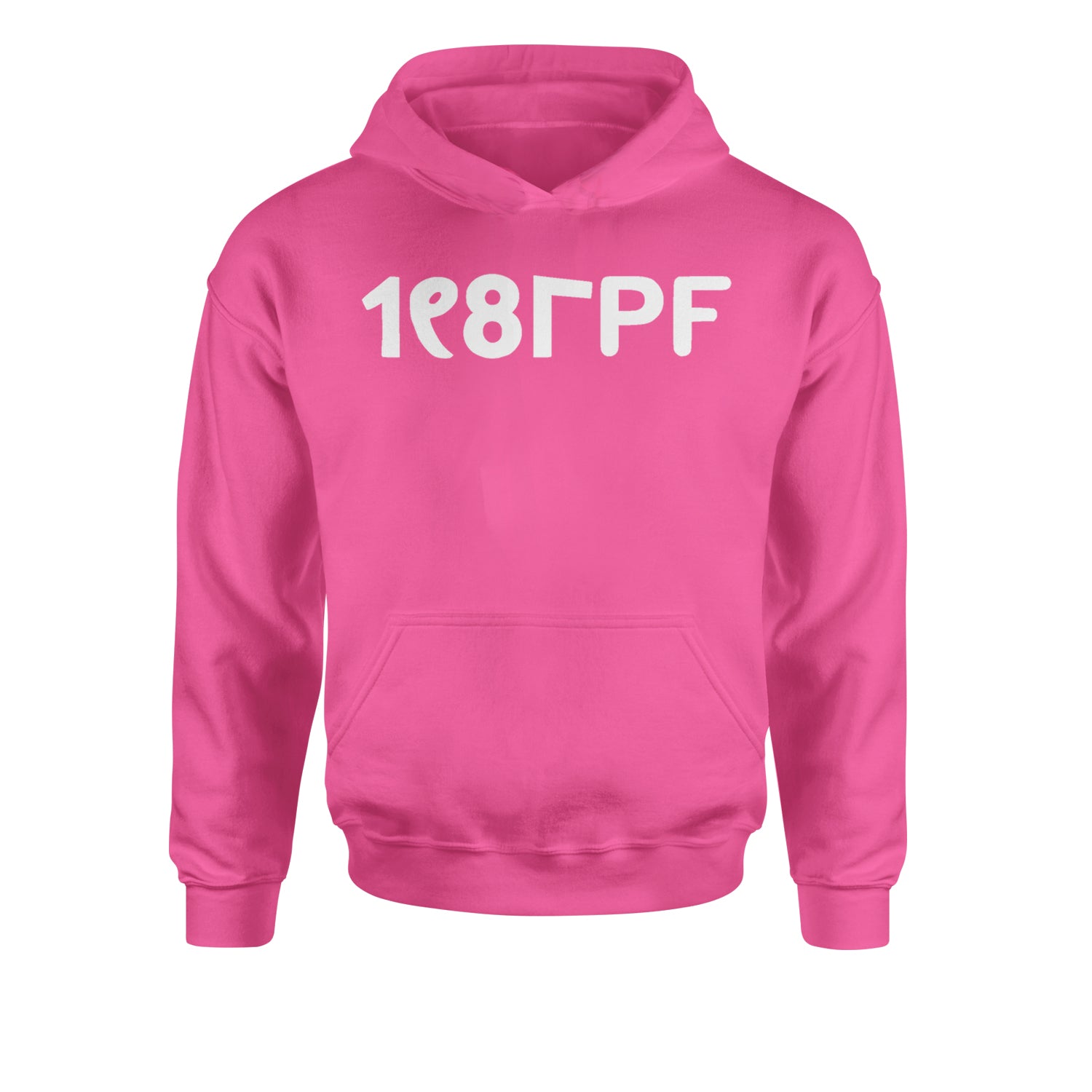 Principle Of Pleasure Retro 80's Miss Jackson  Youth-Sized Hoodie Hot Pink