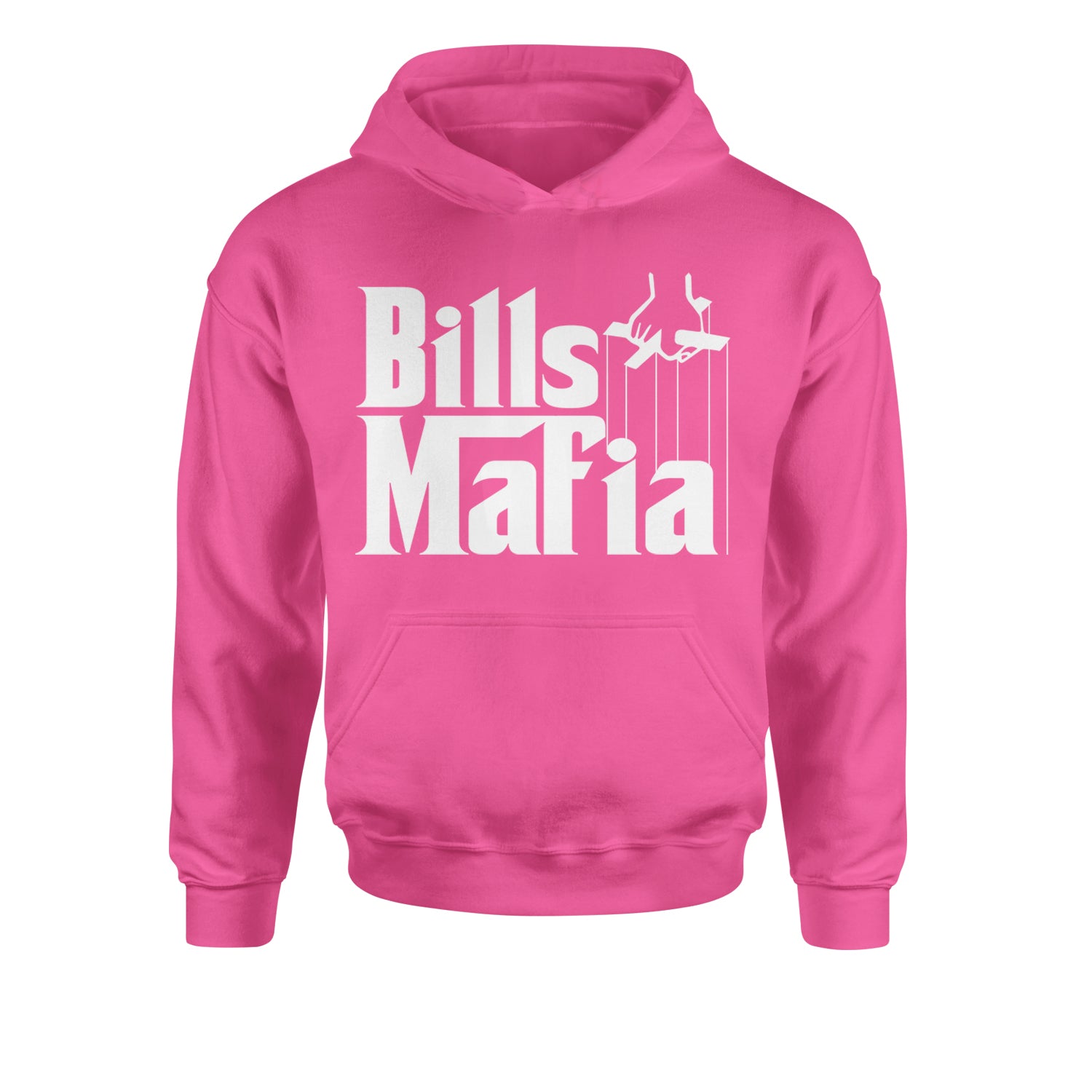 Mafia Bills Mafia Godfather Youth-Sized Hoodie Hot Pink