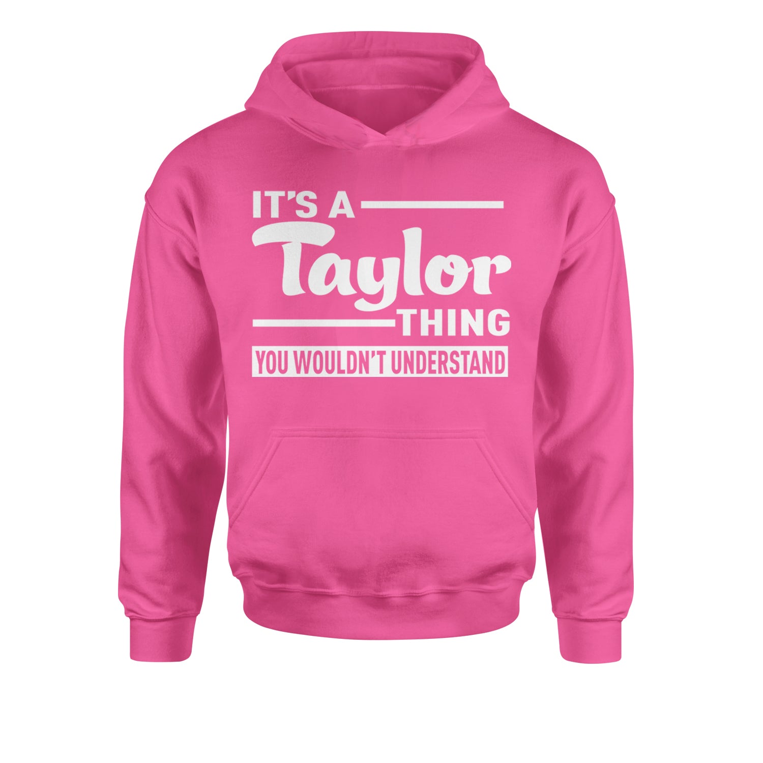 It's A Taylor Thing, You Wouldn't Understand TTPD Youth-Sized Hoodie Hot Pink