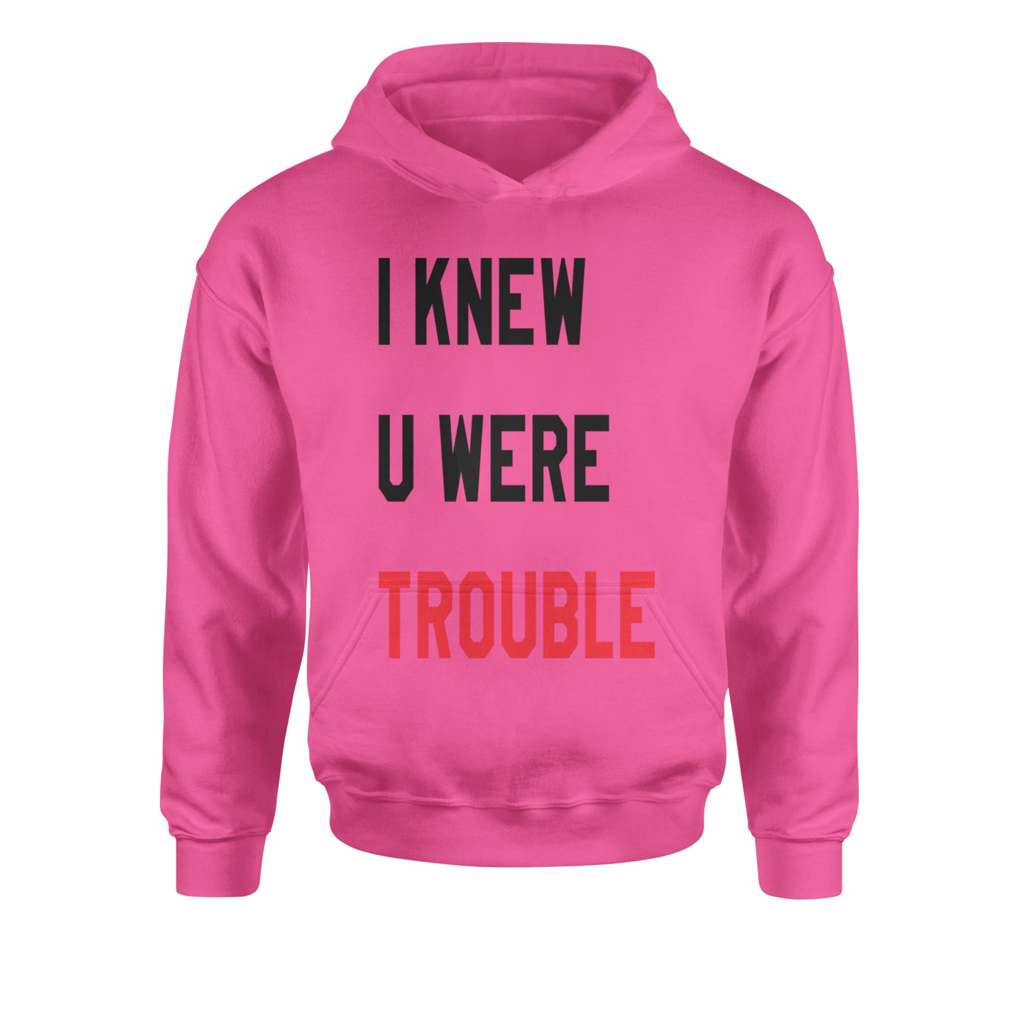 I Knew You Were Trouble New TTPD Era Youth-Sized Hoodie Heather Grey