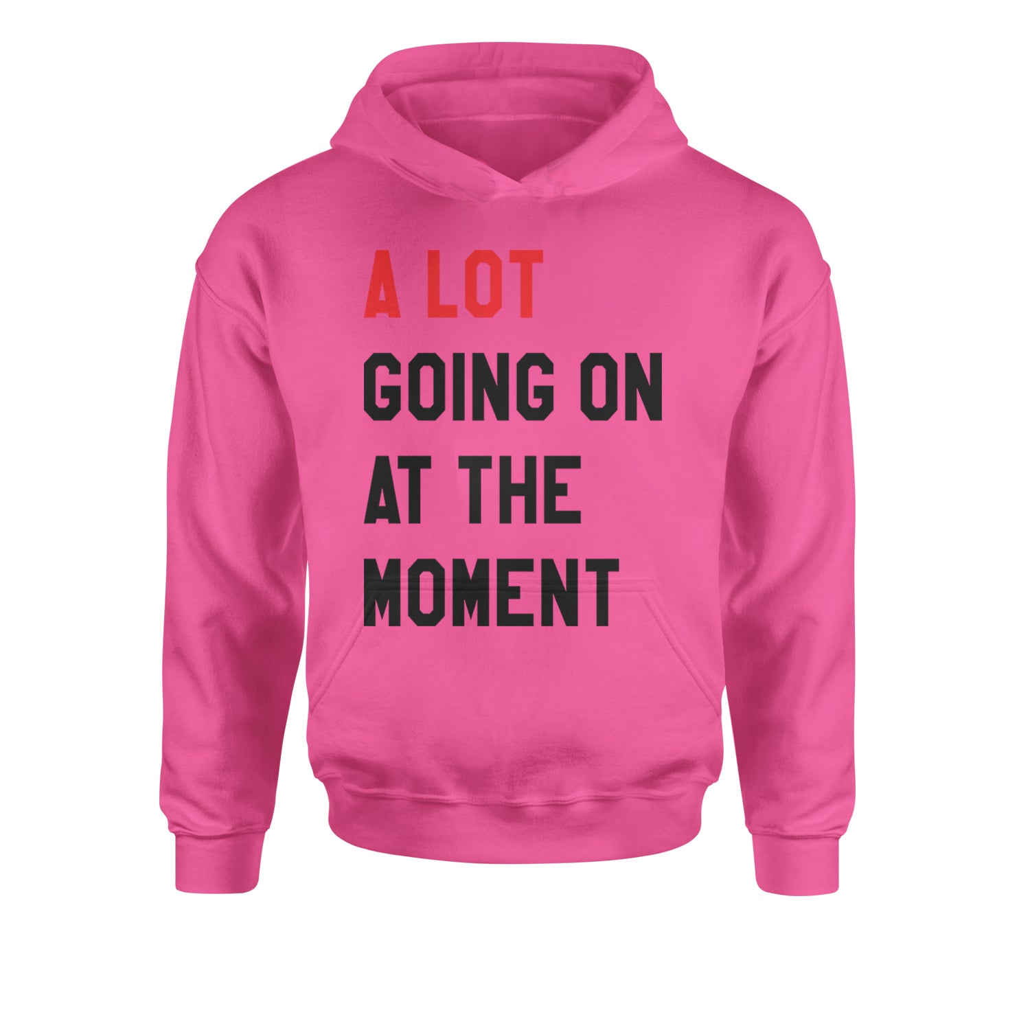 A Lot Going On At The Moment New TTPD Poet Department Youth-Sized Hoodie Hot Pink