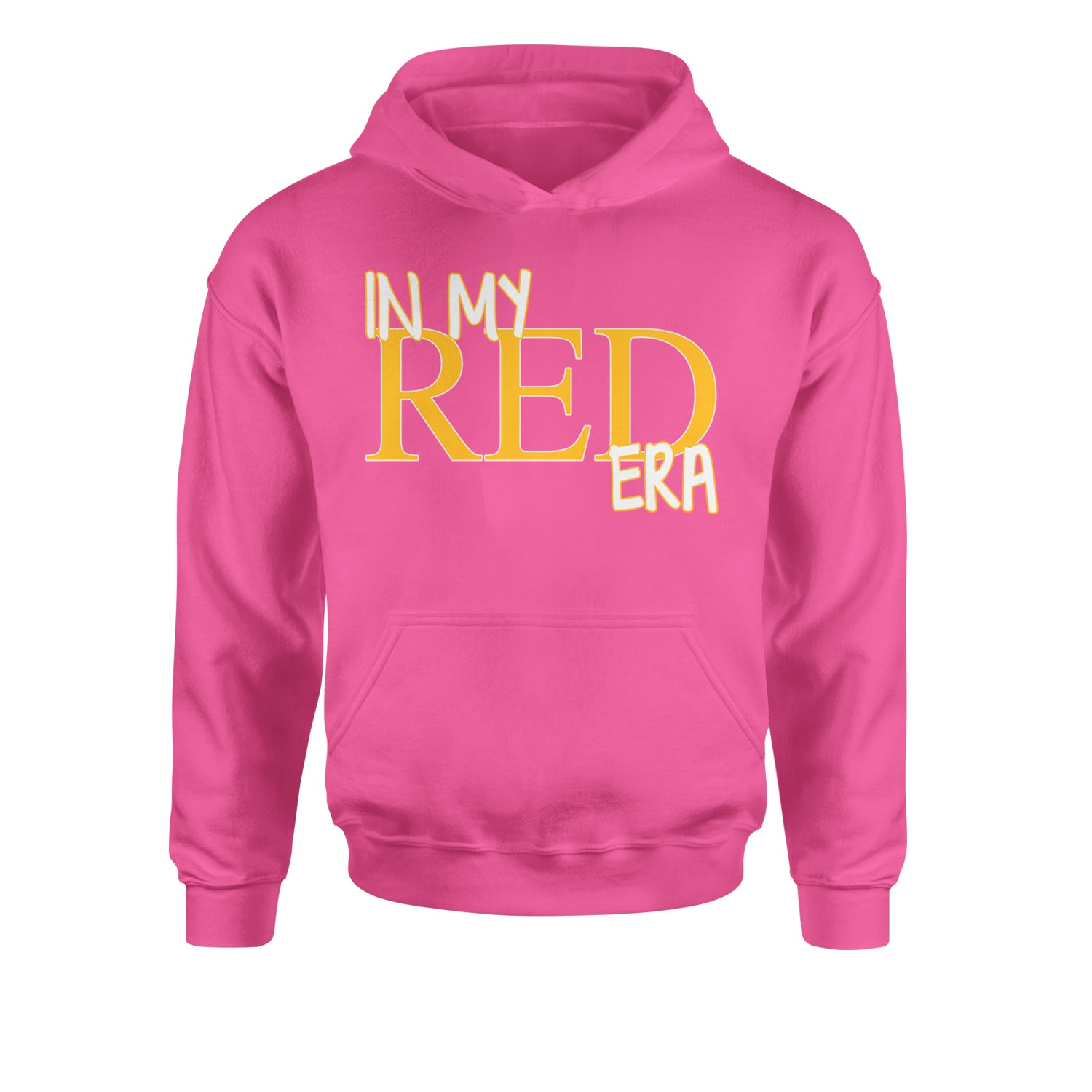 In My Red Era Kansas City Youth-Sized Hoodie Hot Pink