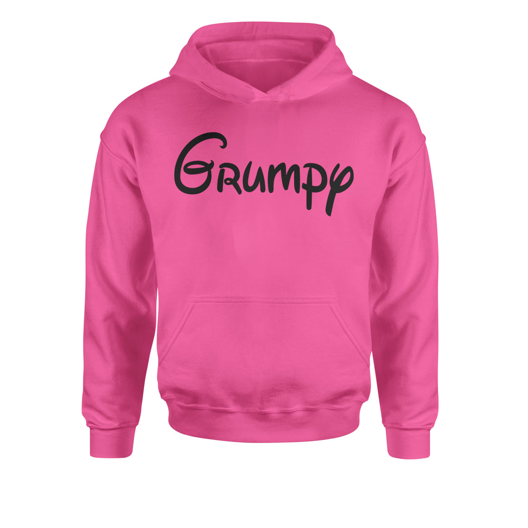 Grumpy - 7 Dwarfs Costume Youth-Sized Hoodie Hot Pink