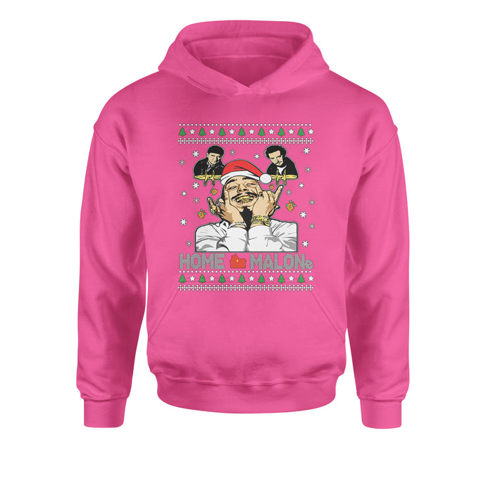 Home Malone Ugly ChristmasYouth-Sized Hoodie