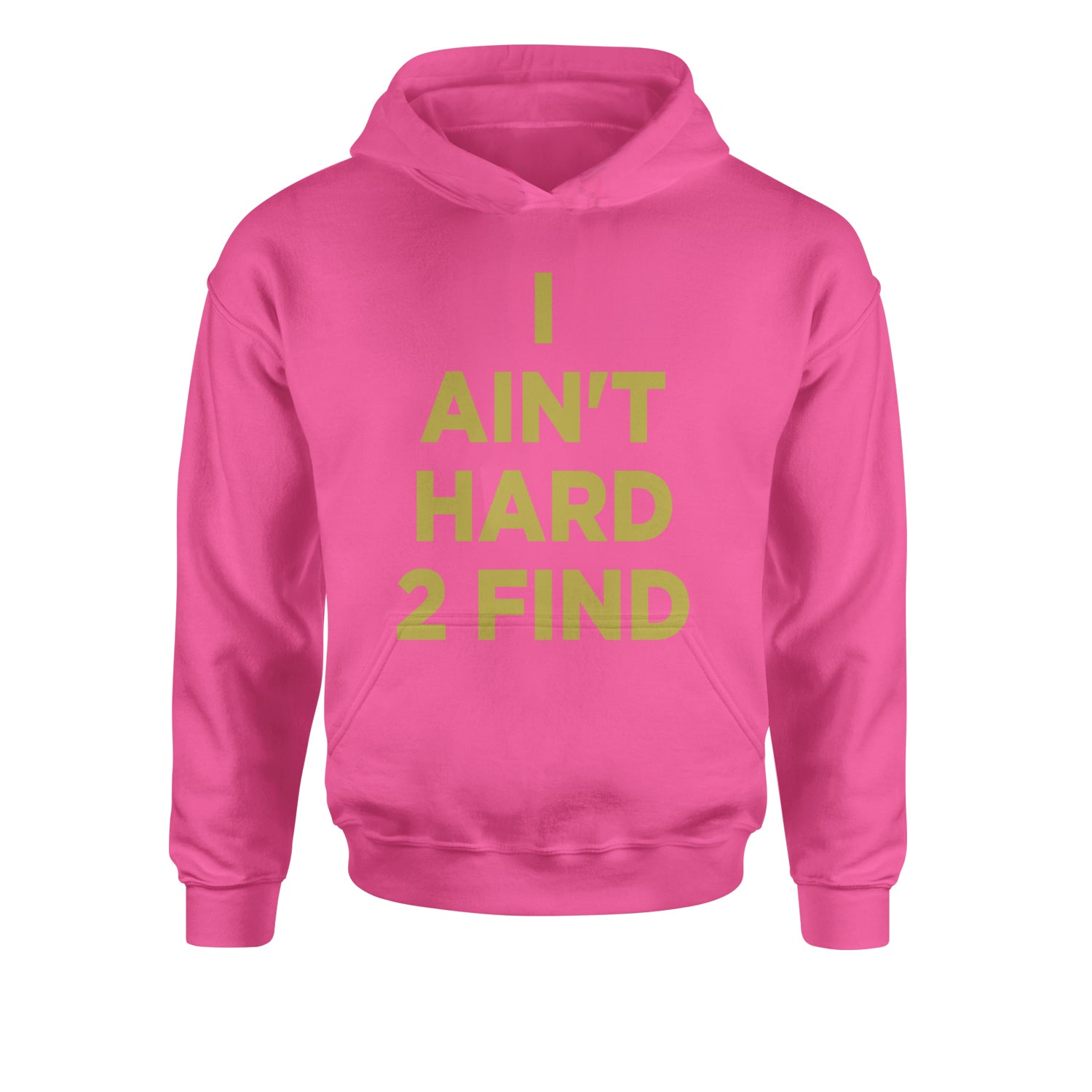 I Ain't Hard To Find Coach Prime Youth-Sized Hoodie Hot Pink