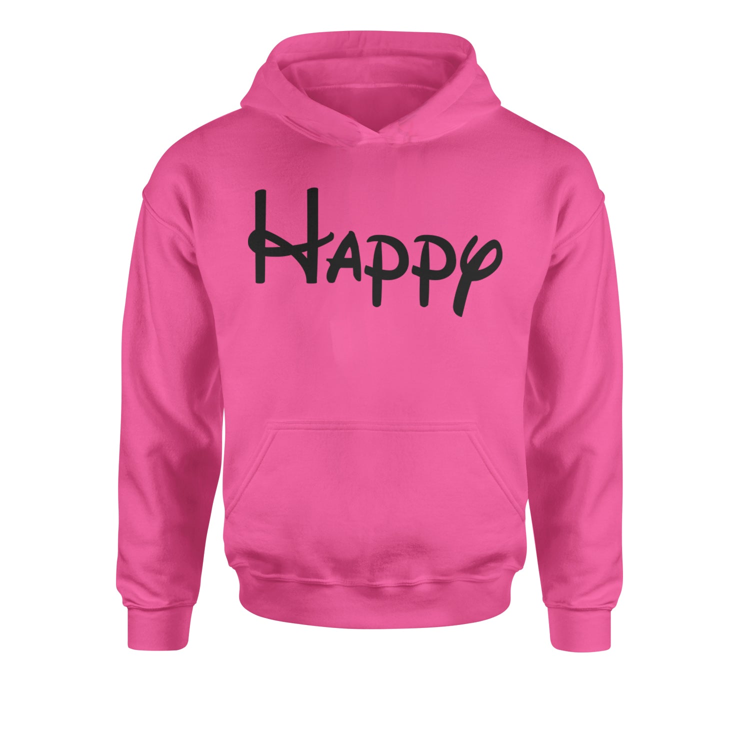 Happy - 7 Dwarfs Costume Youth-Sized Hoodie Heather Grey