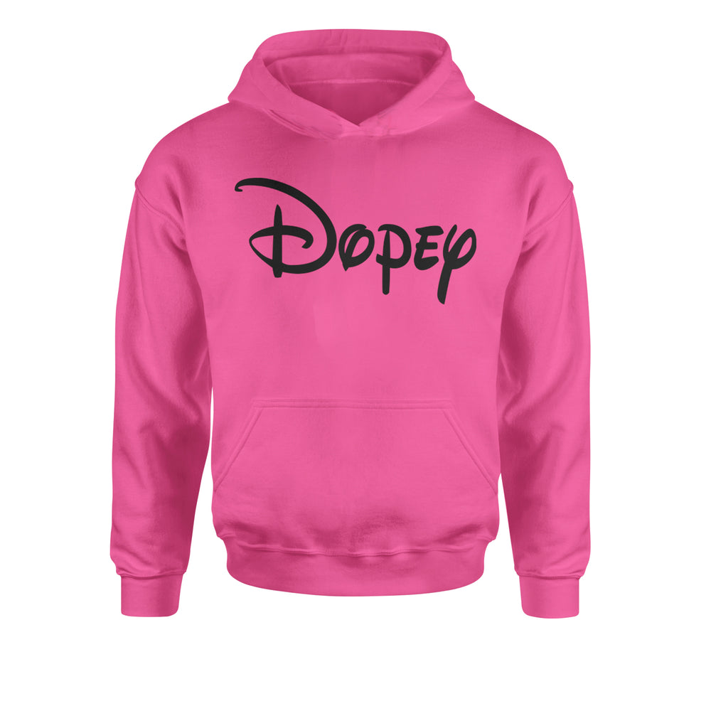 Dopey - 7 Dwarfs Costume Youth-Sized Hoodie Hot Pink