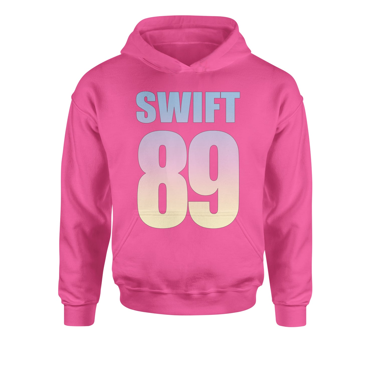 Lover Era Swift 89 Birth Year Music Fan TTPD Youth-Sized Hoodie Hot Pink