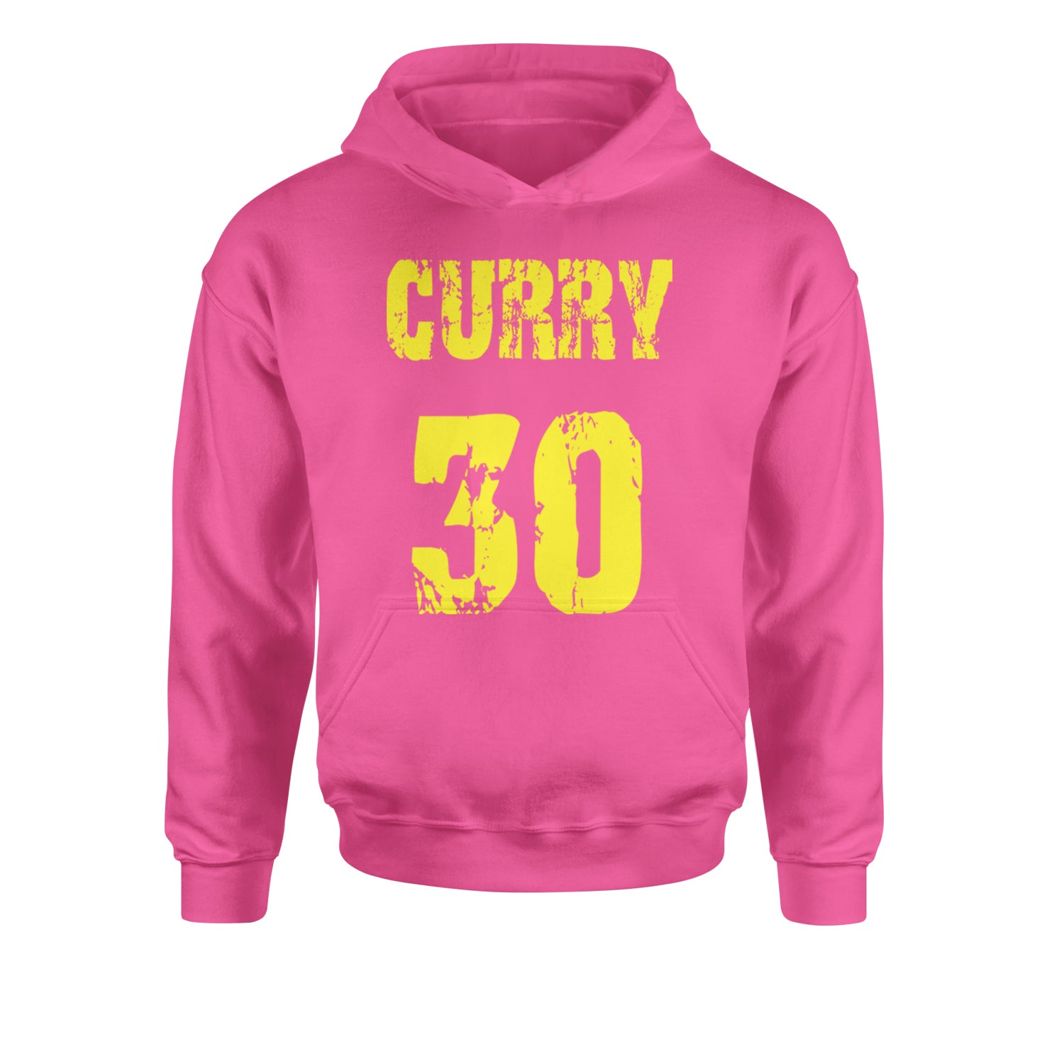 Curry #30 Youth-Sized Hoodie Hot Pink