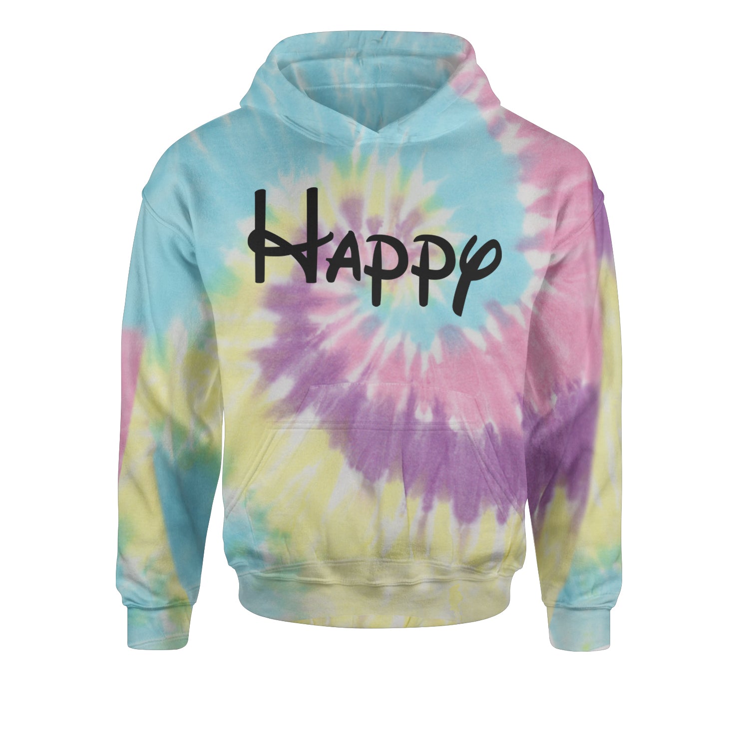 Happy - 7 Dwarfs Costume Youth-Sized Hoodie Tie-Dye Jelly Bean