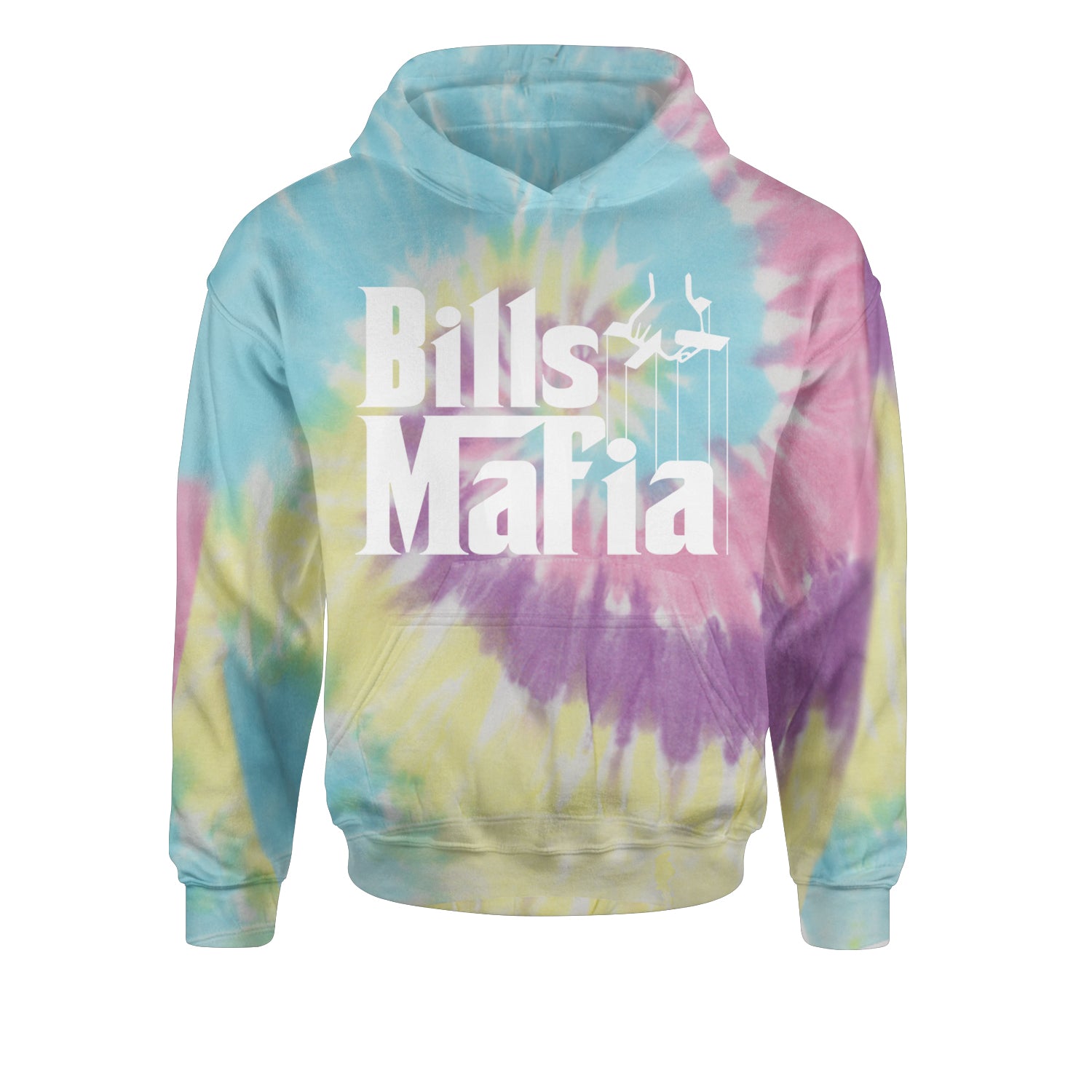 Mafia Bills Mafia Godfather Youth-Sized Hoodie Tie-Dye Jelly Bean