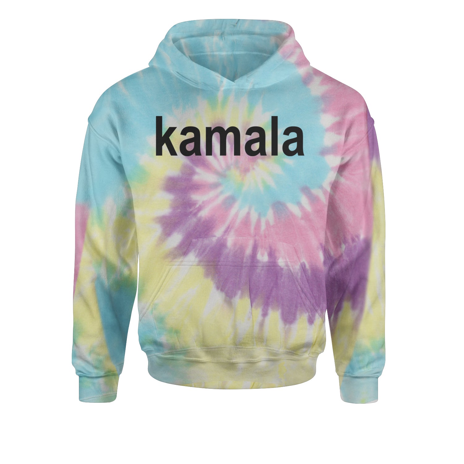 Kamala Black Print Kamala Harris For President Youth-Sized Hoodie Tie-Dye Jelly Bean