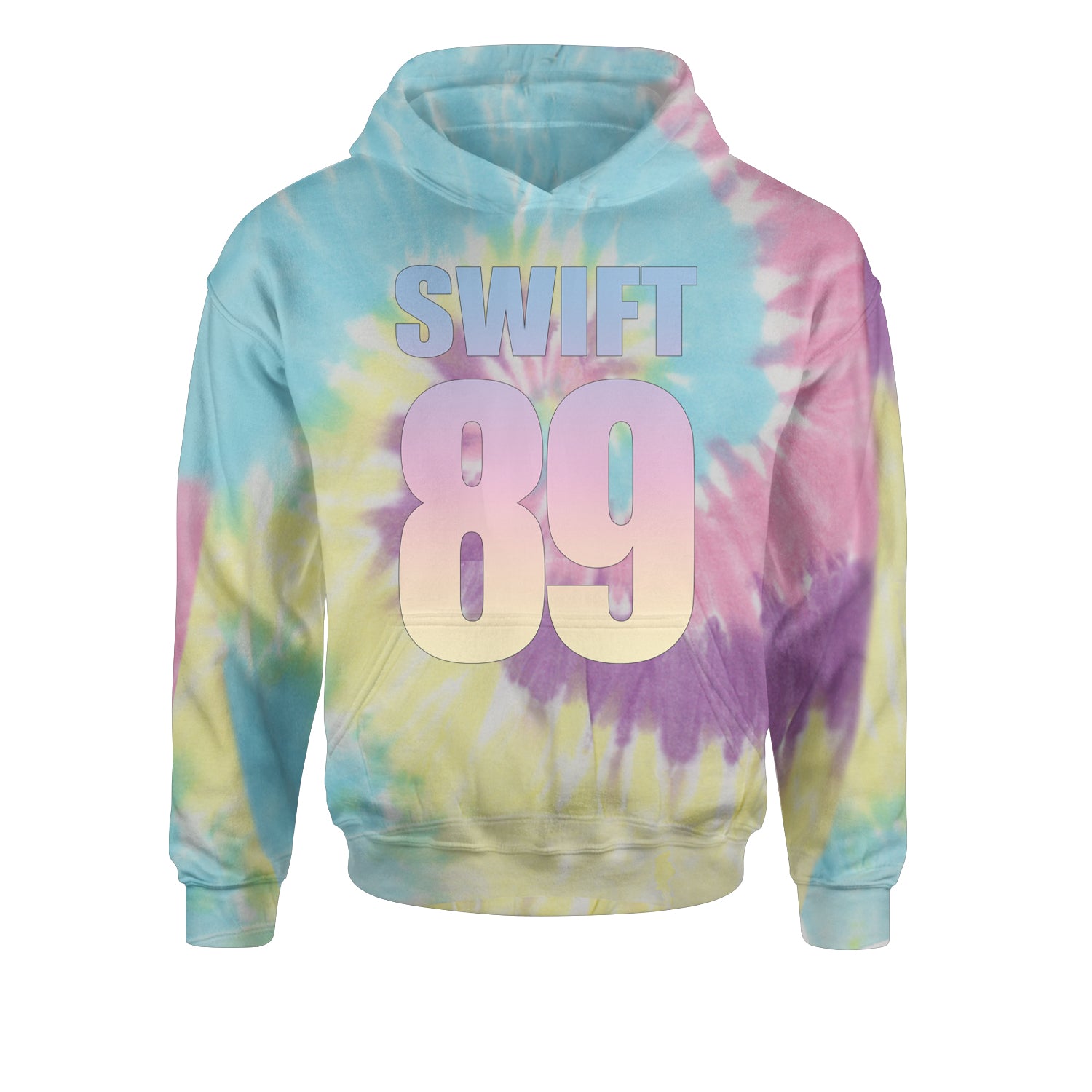 Lover Era Swift 89 Birth Year Music Fan TTPD Youth-Sized Hoodie Tie-Dye Jelly Bean